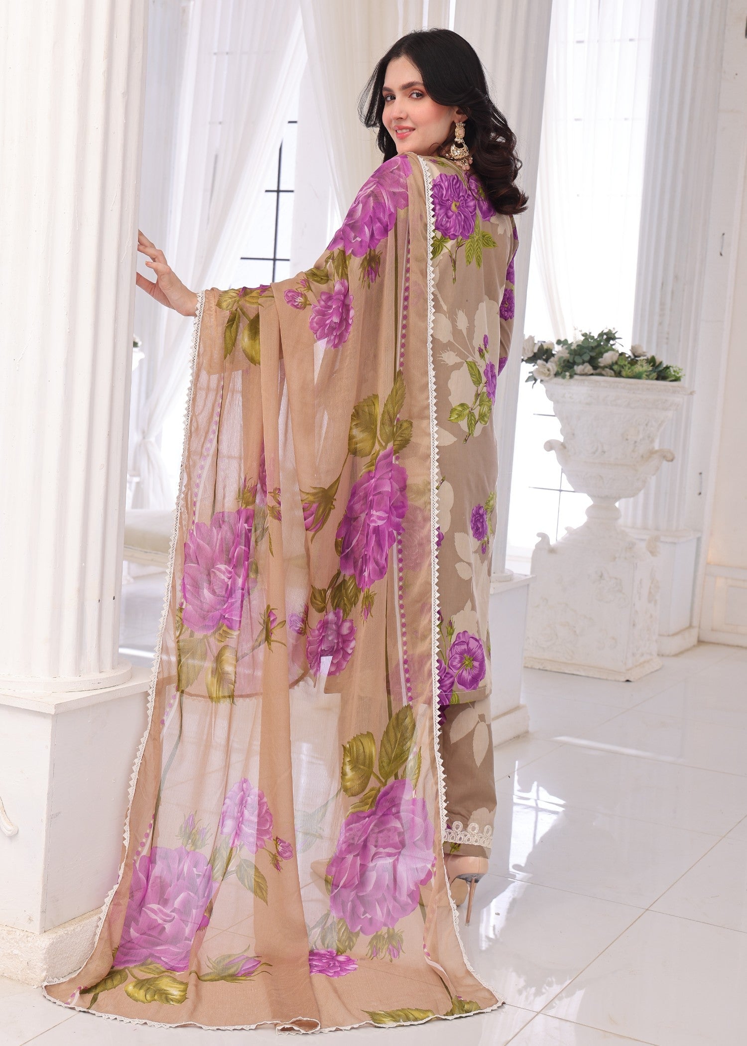 Polawn PD 25 202 A | BAHAR PRET LAWN COLLECTION Women 3pcs