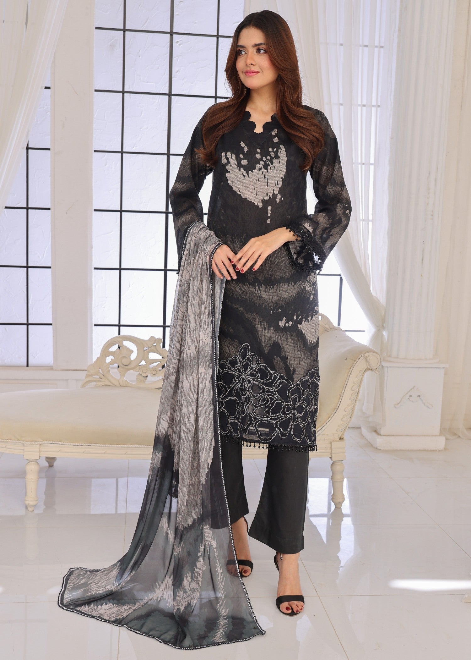 Polawn PD 25 203 A | BAHAR PRET LAWN COLLECTION Women 3pcs
