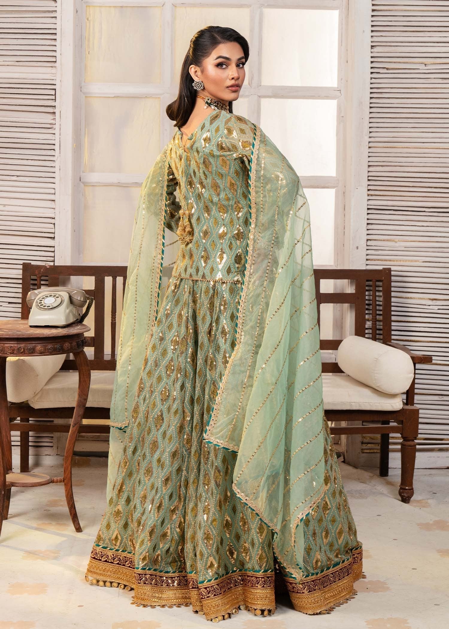 Ayesha Closet Sitara Pastel Green Women 3pcs