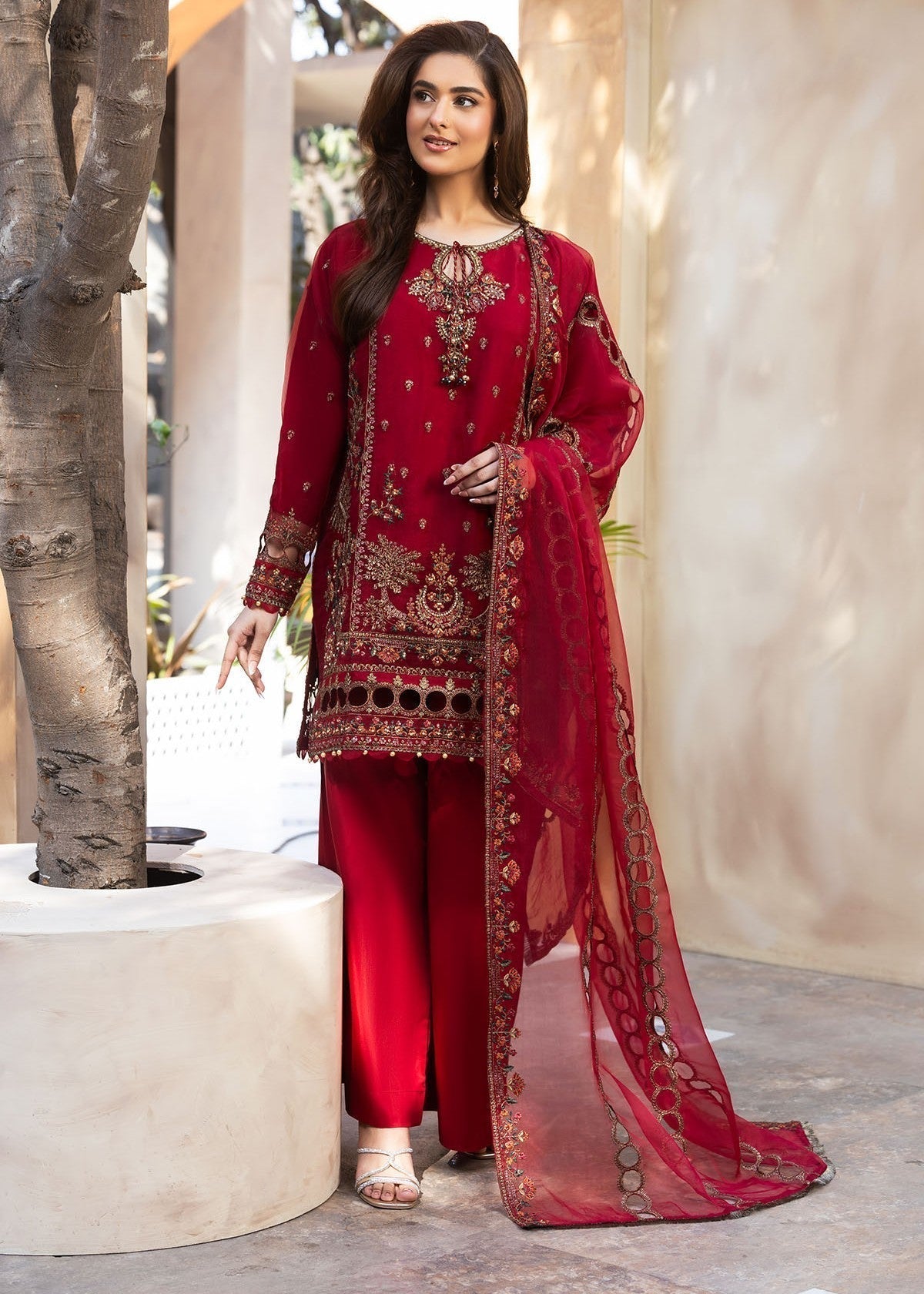 Bin Tayyab (BT006048 RED) Women 3pcs