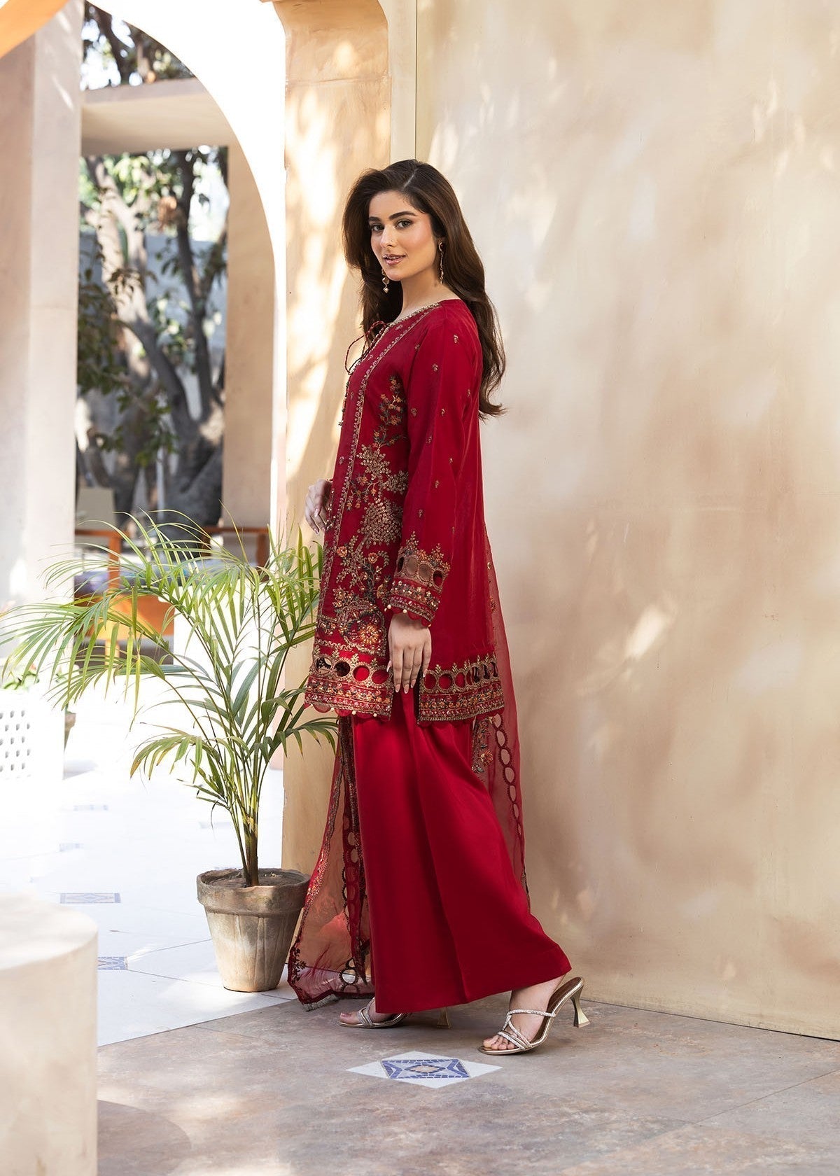 Bin Tayyab (BT006048 RED) Women 3pcs