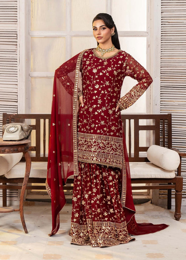 Ayesha Closet Mehndi Cheery Red Women 3pcs