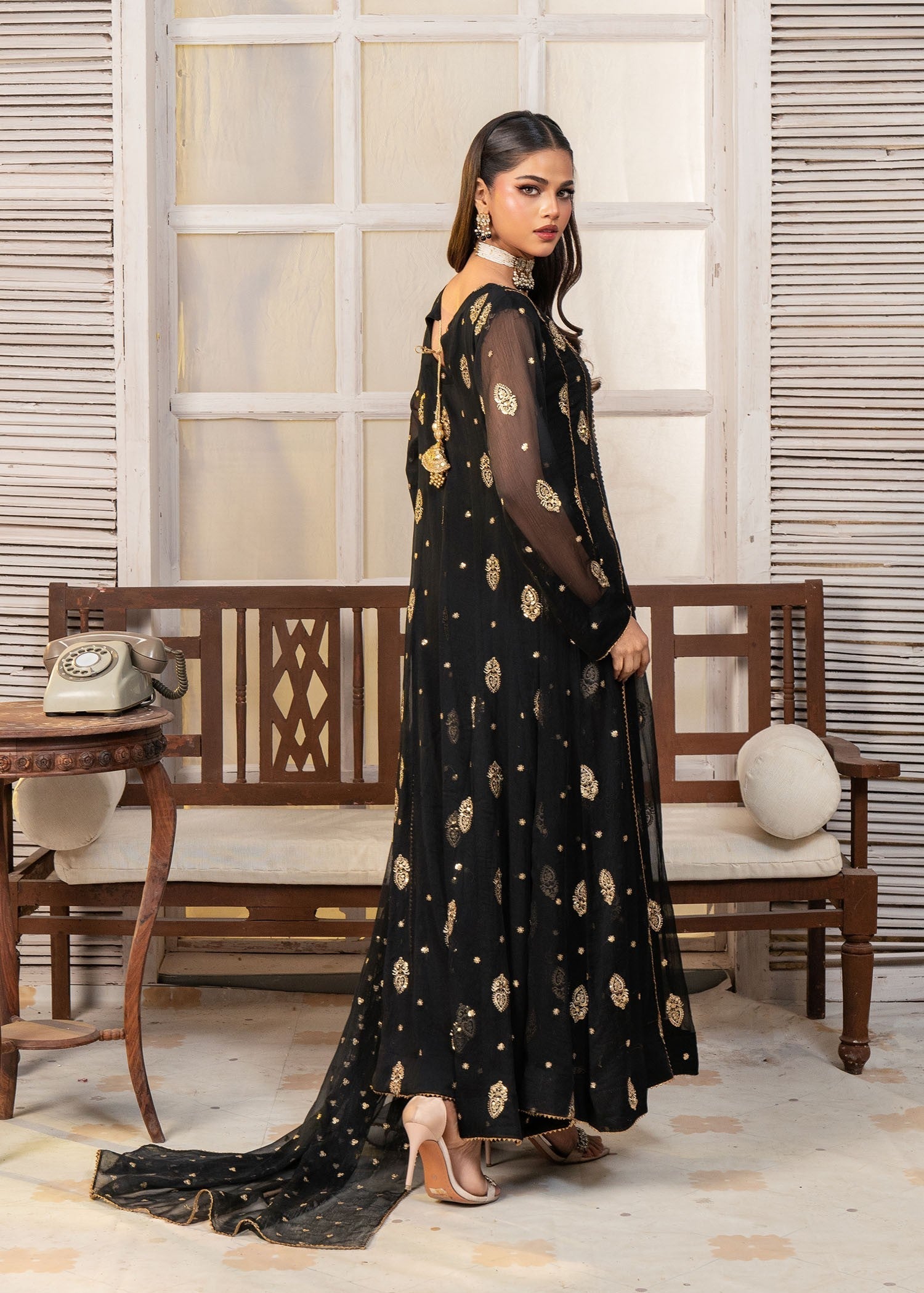 Ayesha Closet Gulnaar Black Women 3pcs