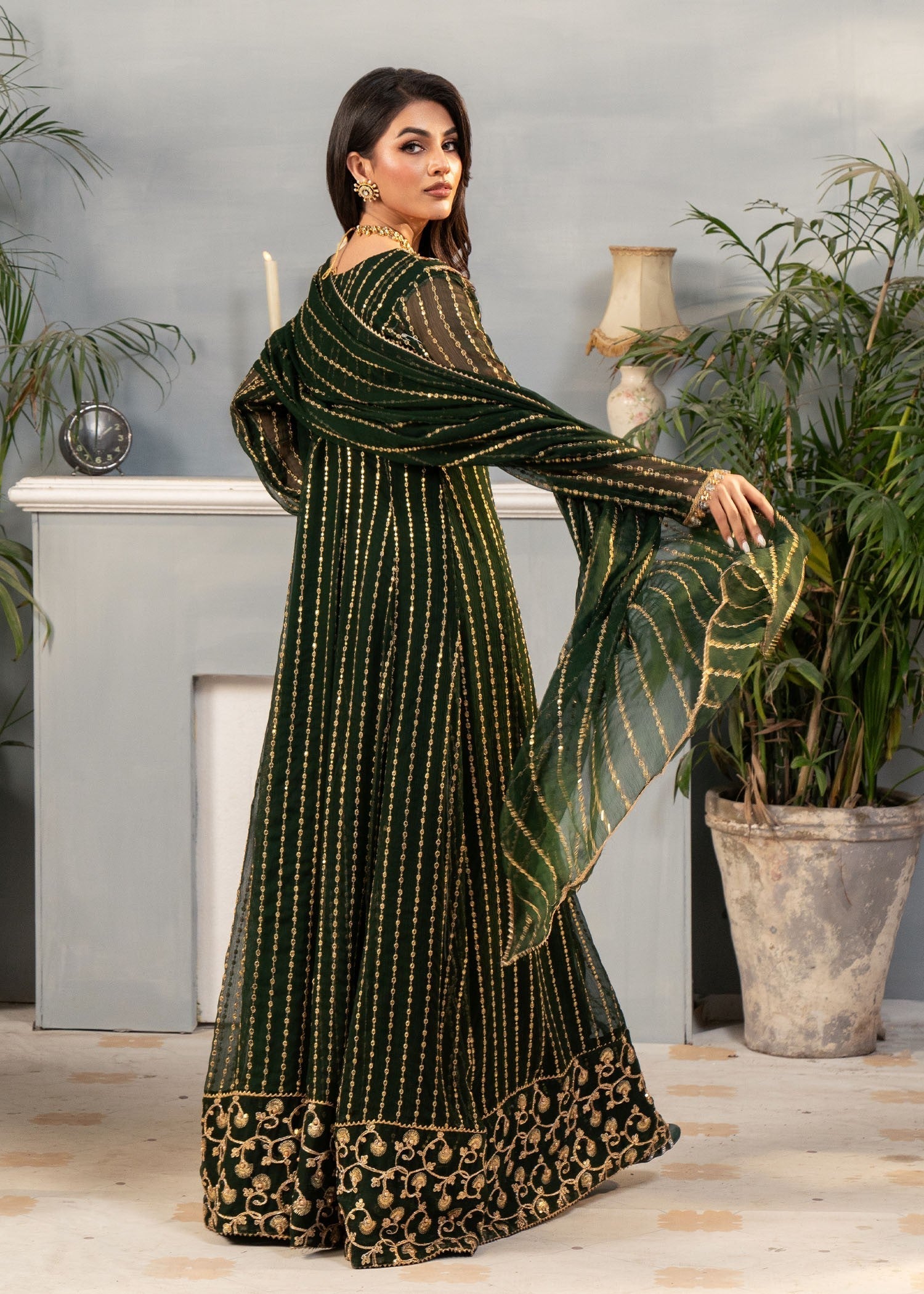 Ayesha Closet Malaa Green Women 3pcs