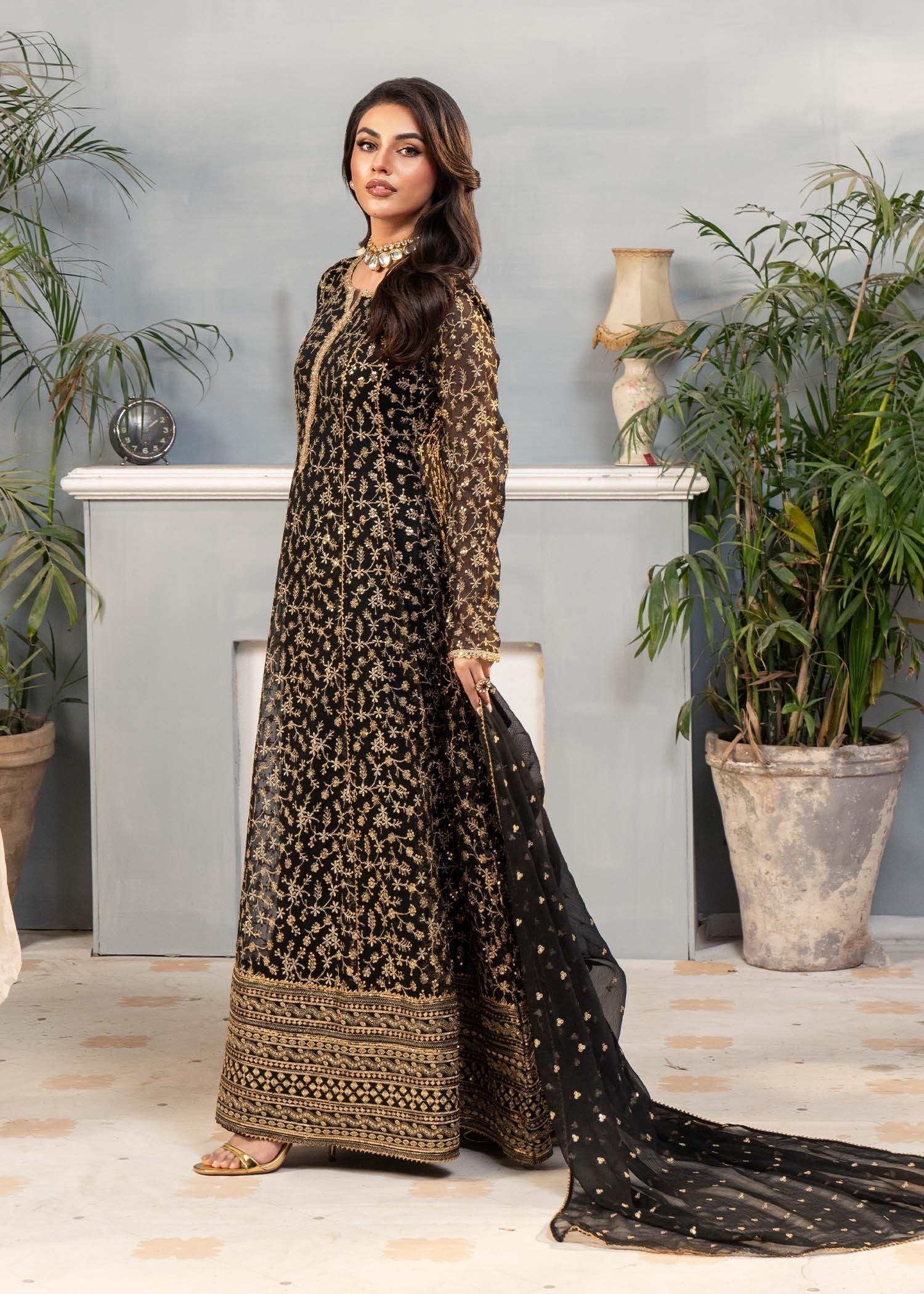 Ayesha Closet Sawariya Black Women 3pcs