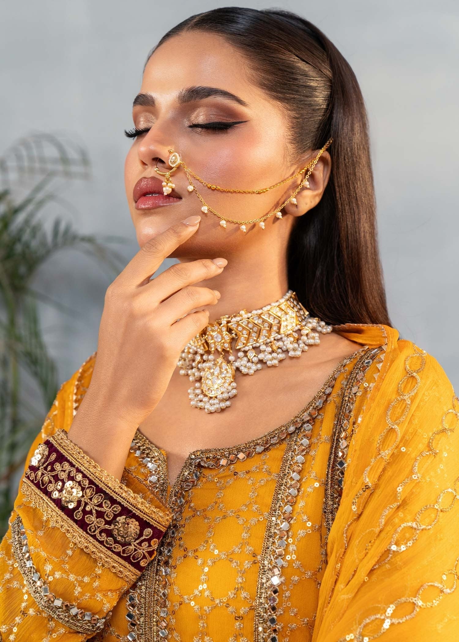 Ayesha Closet Shehzadi Mustard Magic Women 3pcs