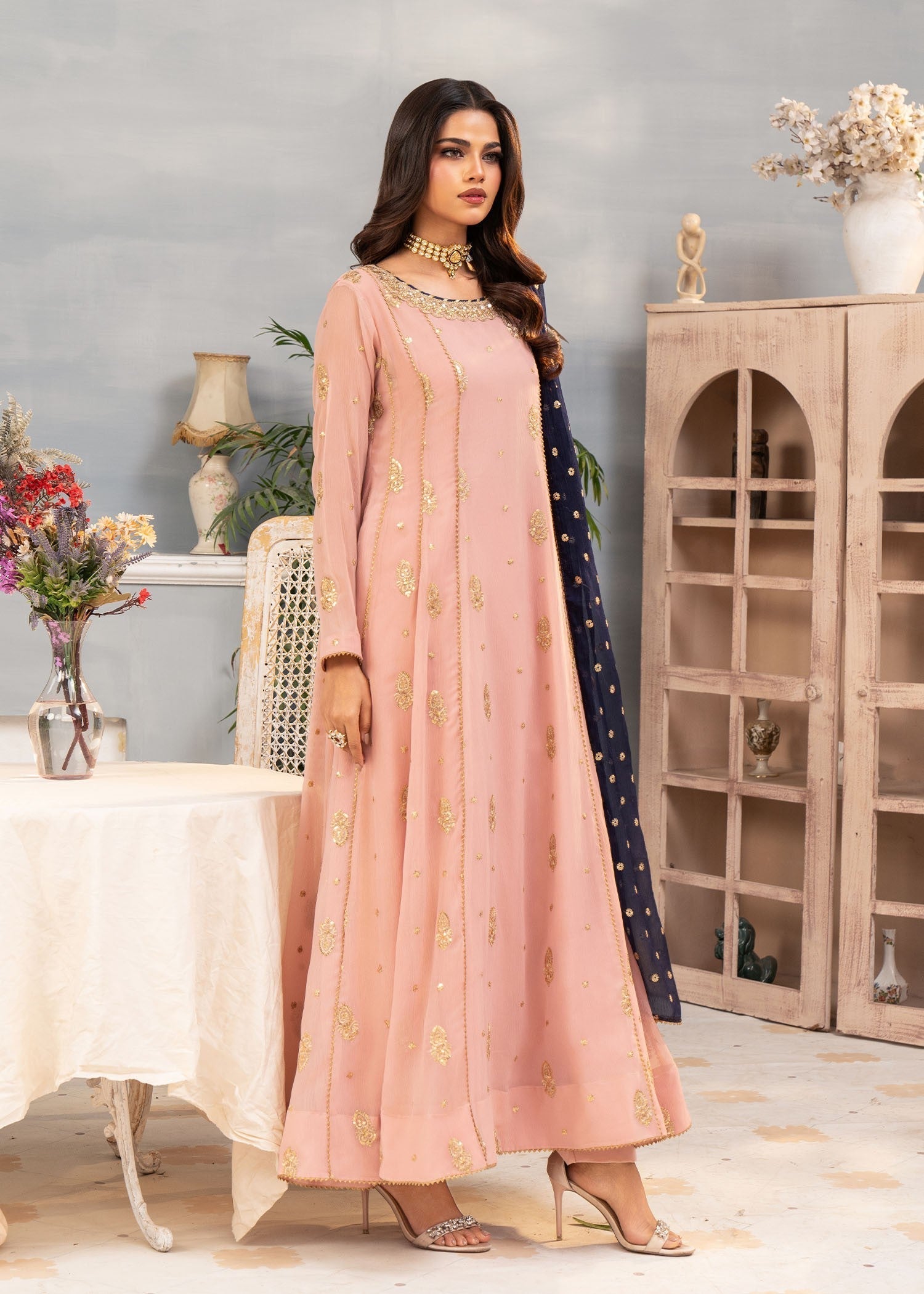 Ayesha Closet Gulnaar Pink Women 3pcs