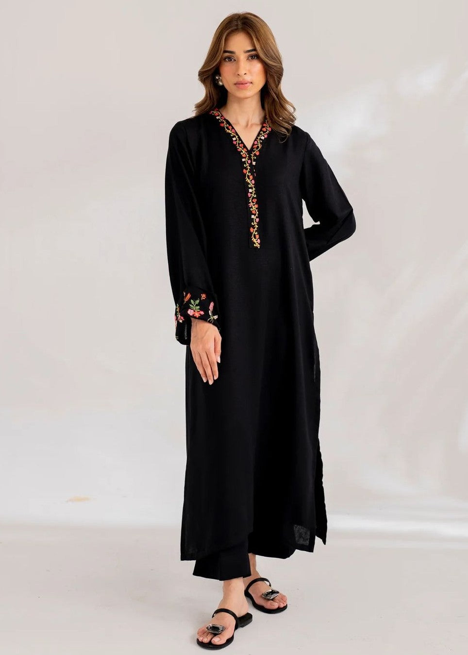 Anabya Garments Black Elegance Women 2pcs