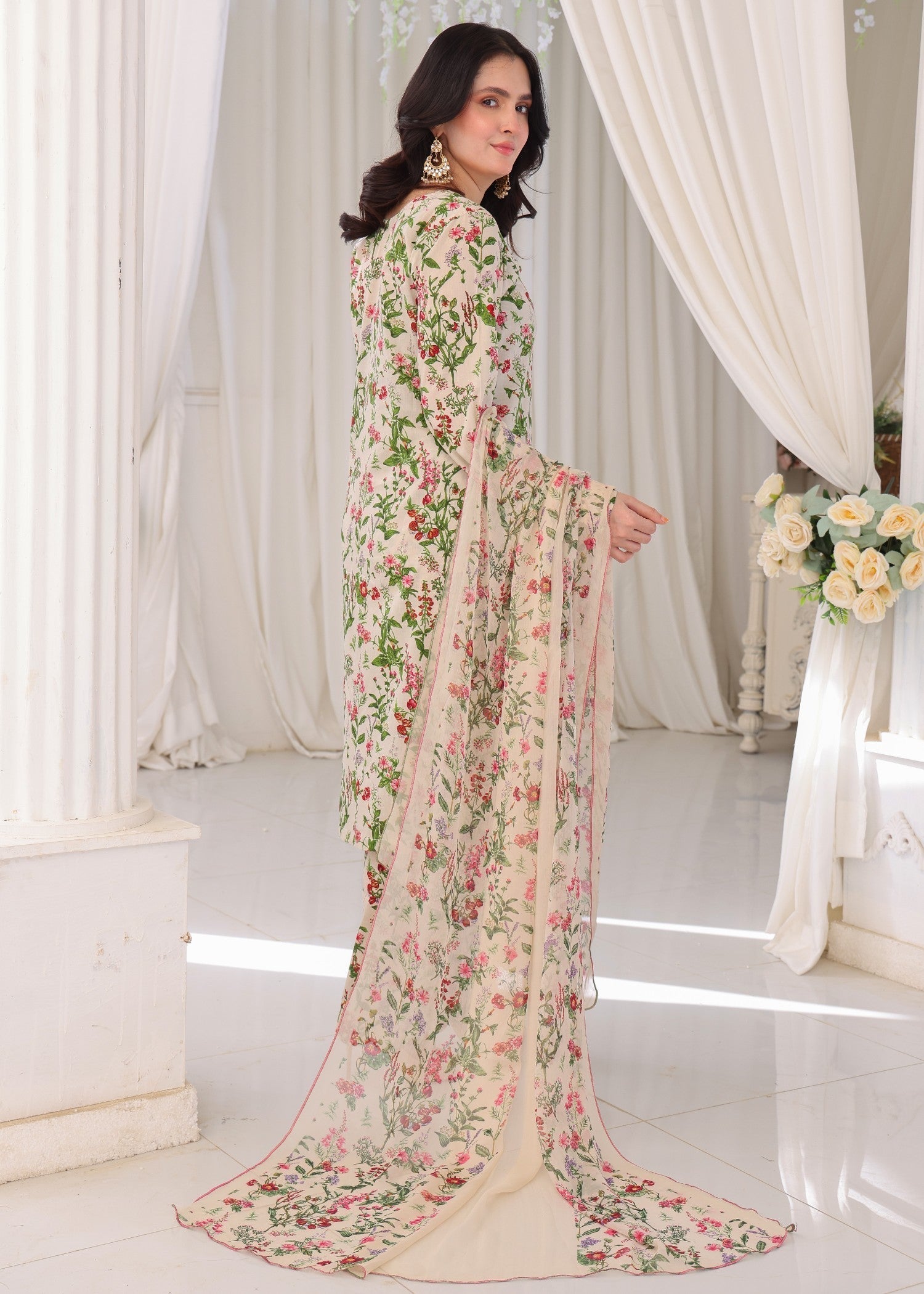 Polawn PD 25 303 | GULZAR PRET LAWN COLLECTION Women 3pcs