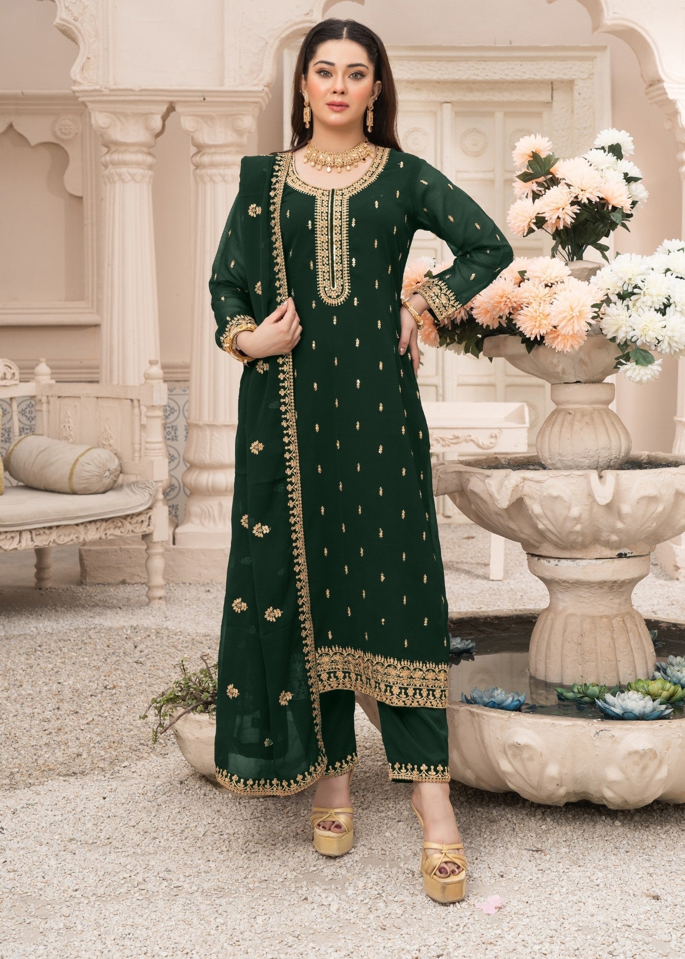 Abaan Zohan Ada Kaai Green Women 3pcs