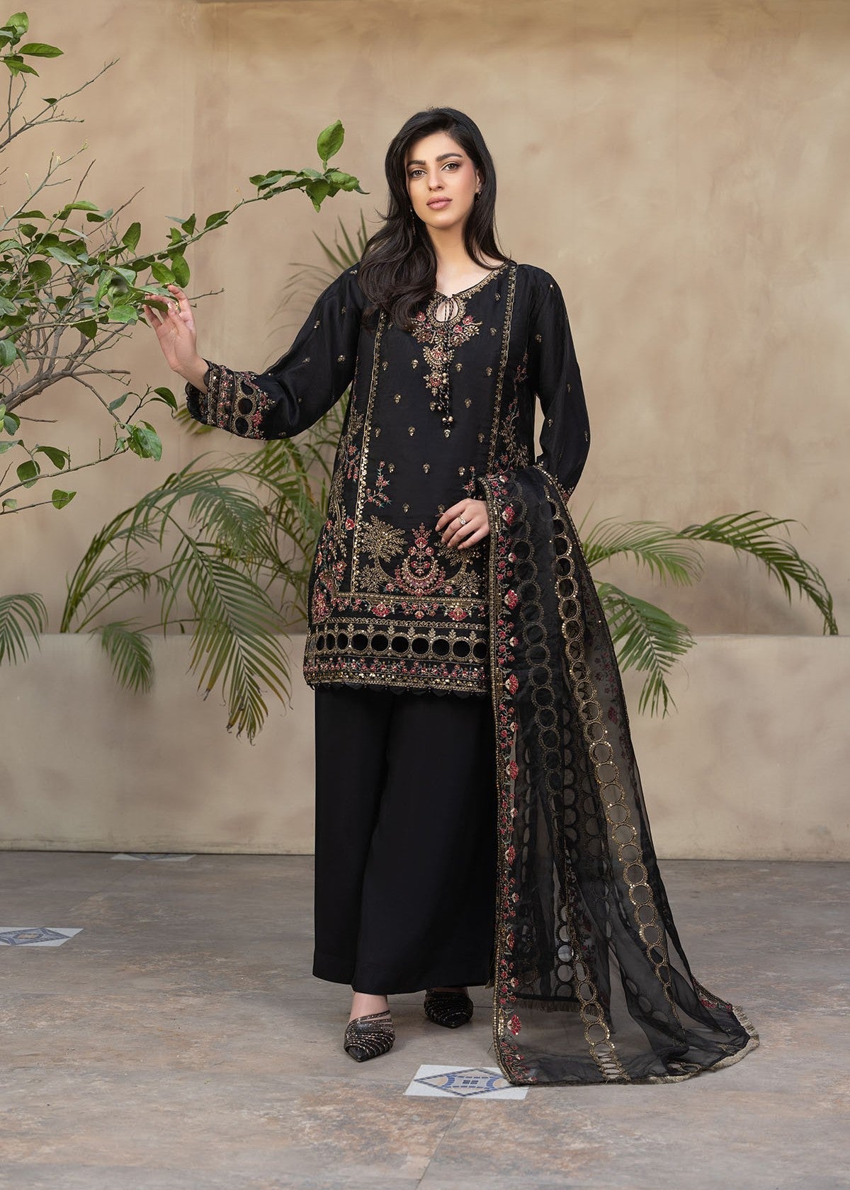 Bin Tayyab (BT006048 BLK) Women 3pcs
