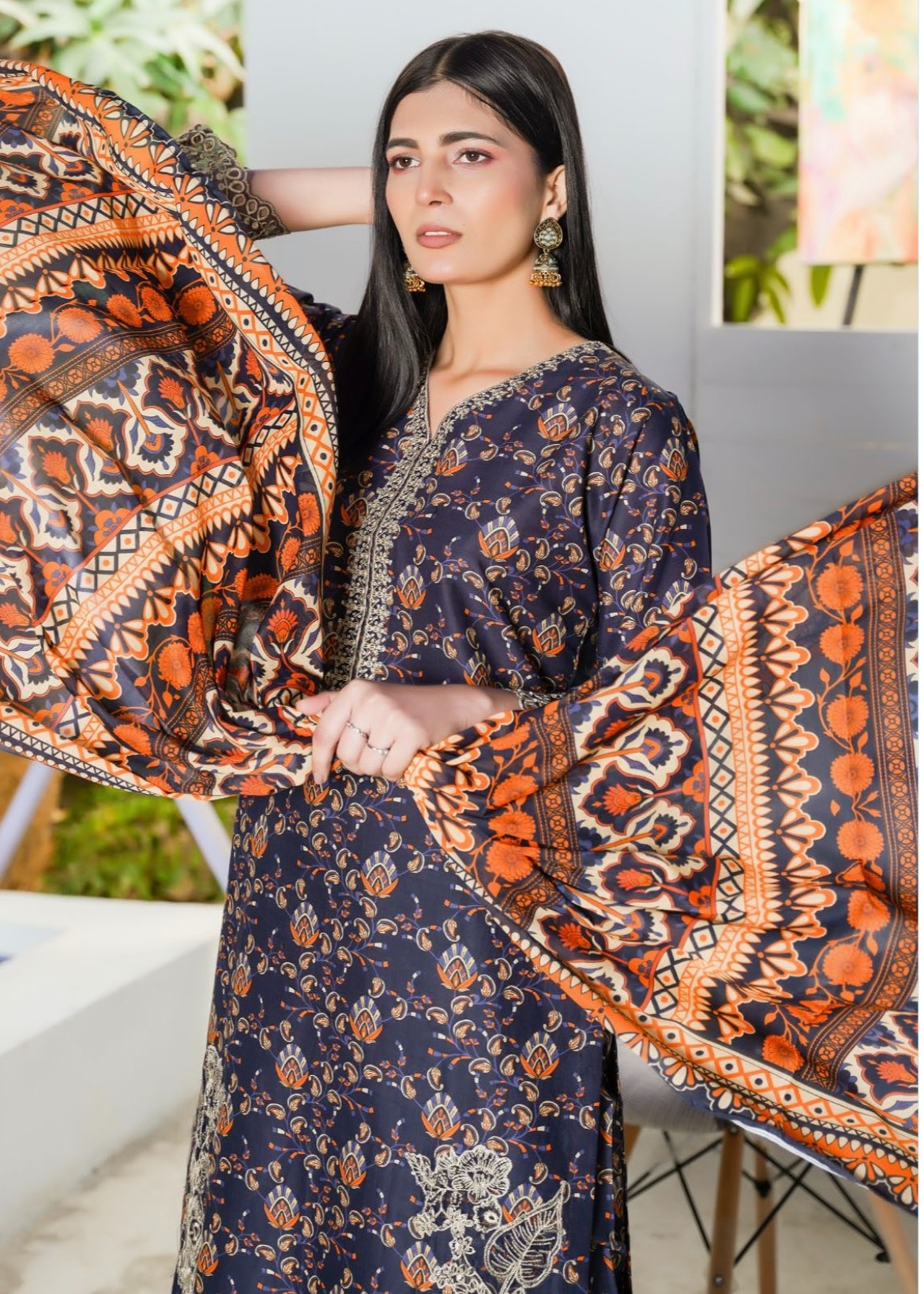 Pehnawa Basics PRINTED LAWN A004 Women 3pcs