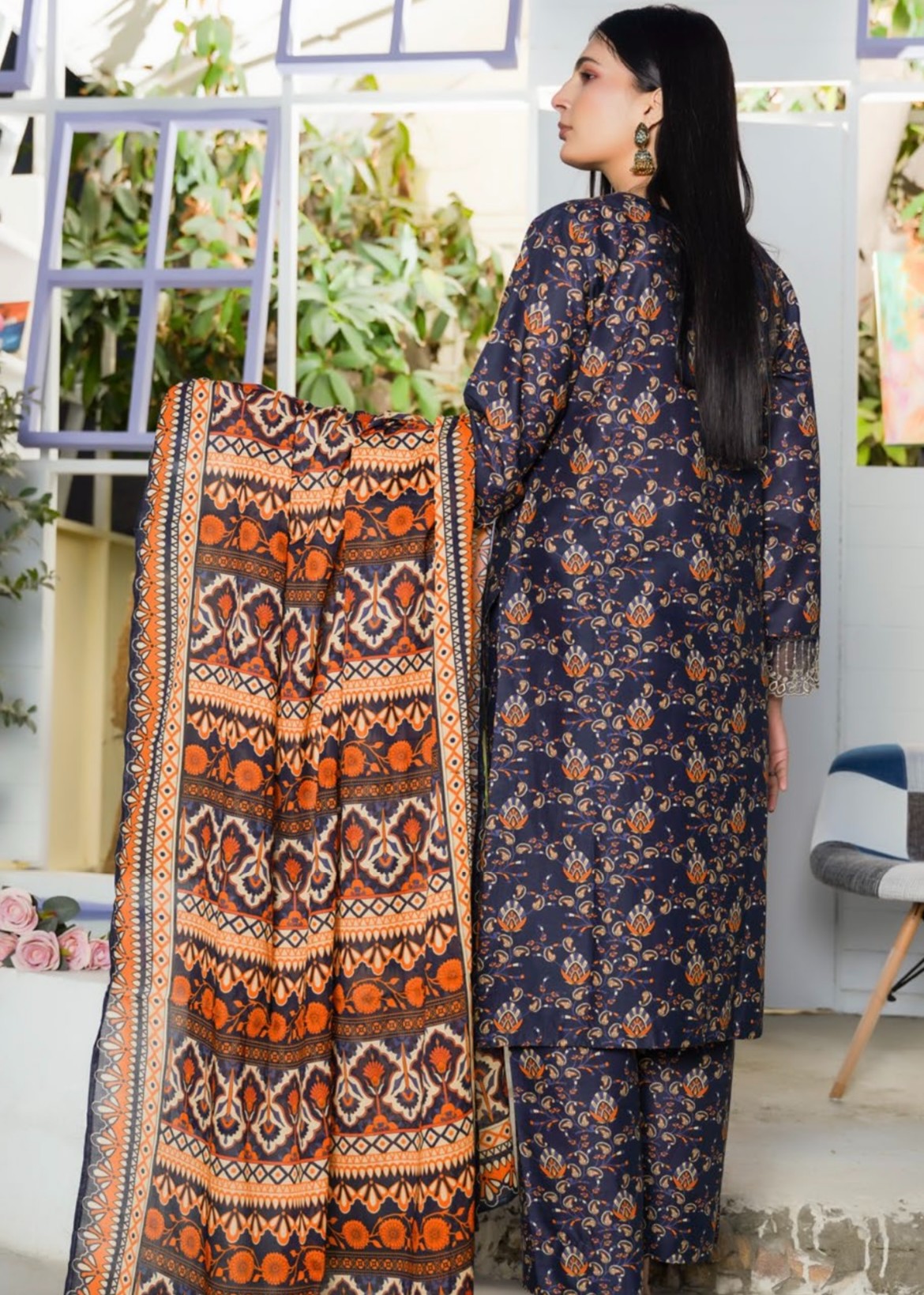 Pehnawa Basics PRINTED LAWN A004 Women 3pcs