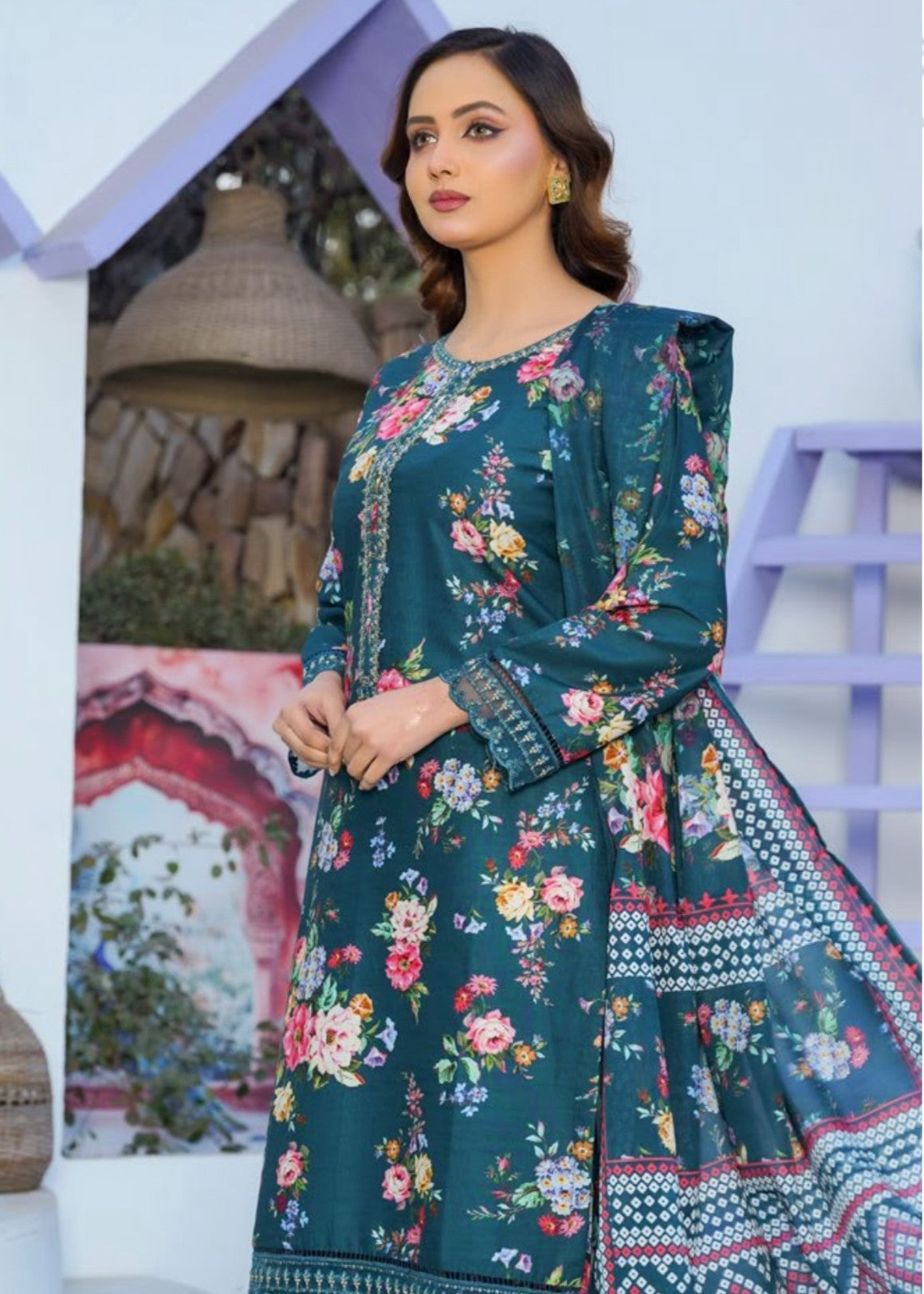 Pehnawa Basics PRINTED LAWN A005 Women 3pcs