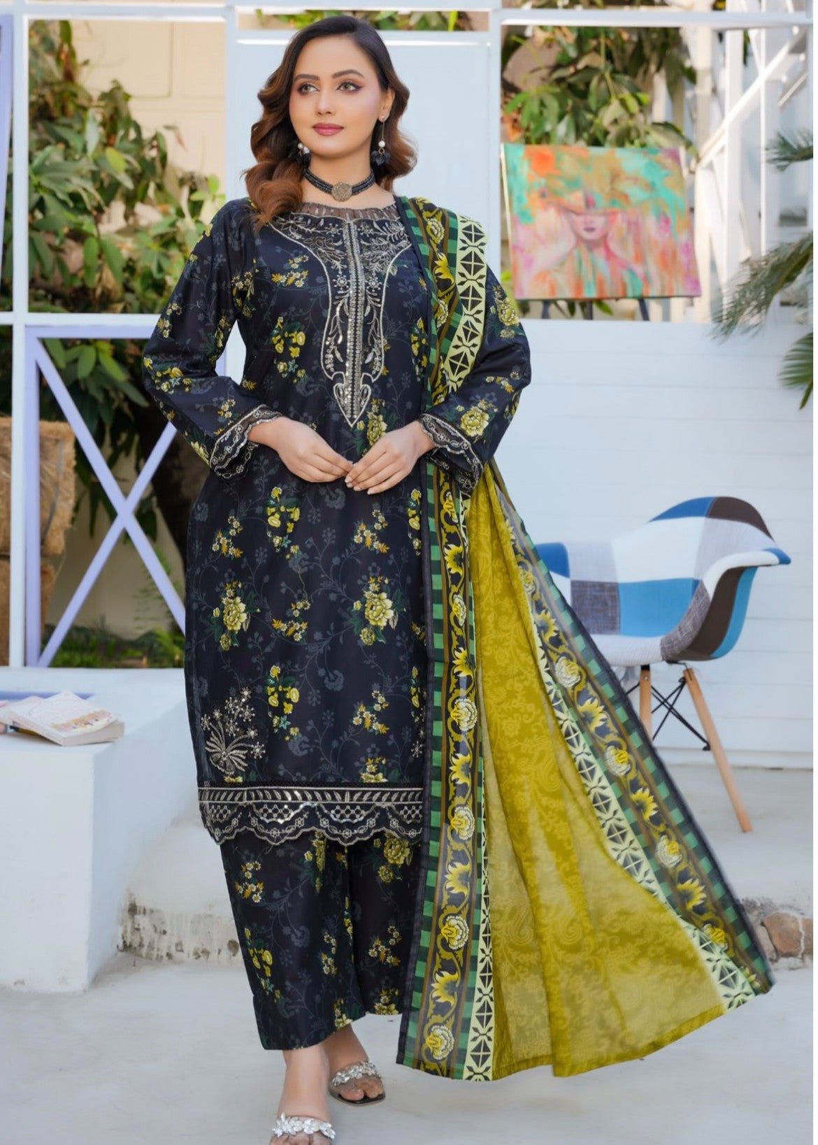 Pehnawa Basics PRINTED LAWN A006 Women 3pcs