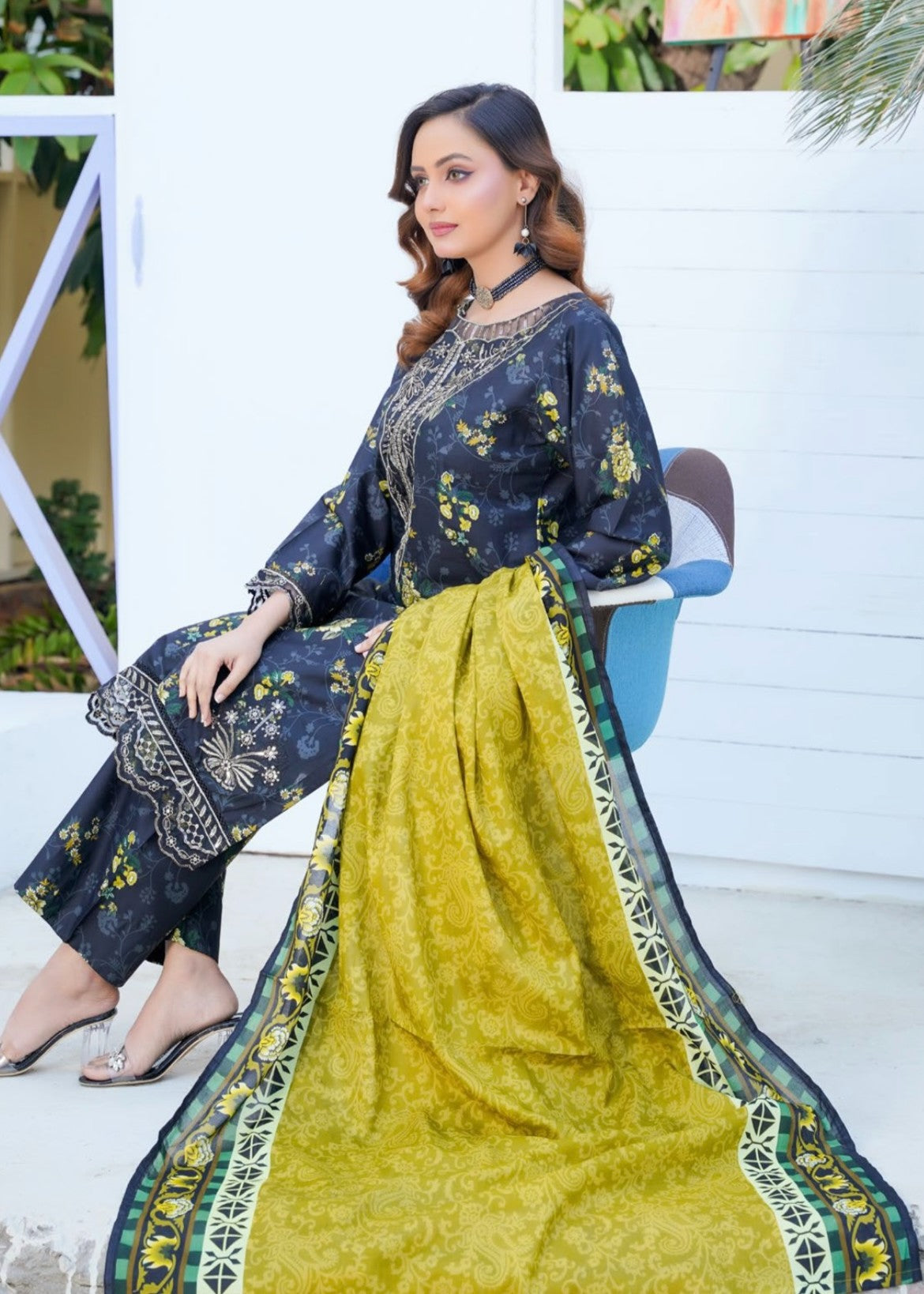 Pehnawa Basics PRINTED LAWN A006 Women 3pcs