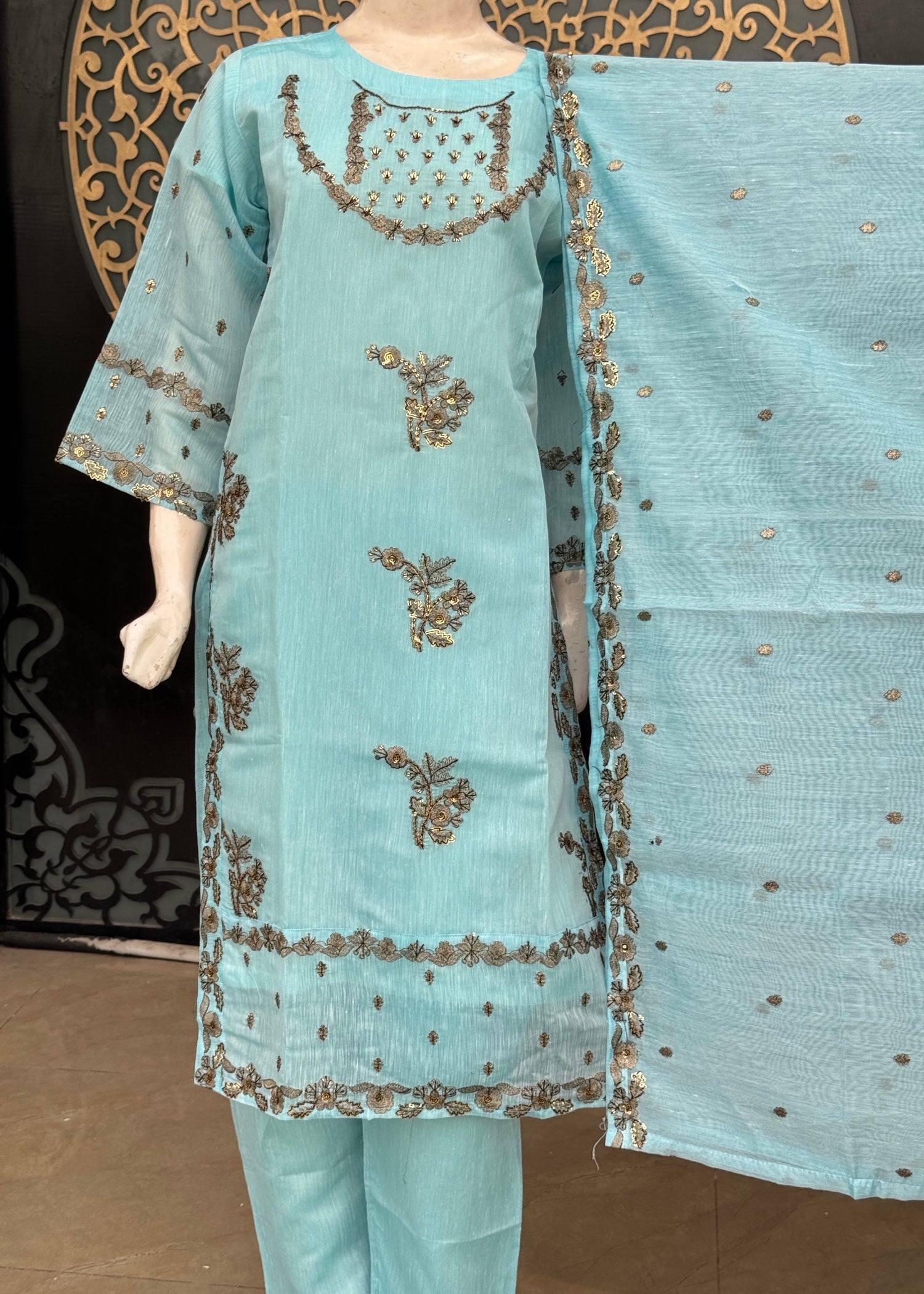 Noir Stitched jp52 Blue pp Women 3pcs