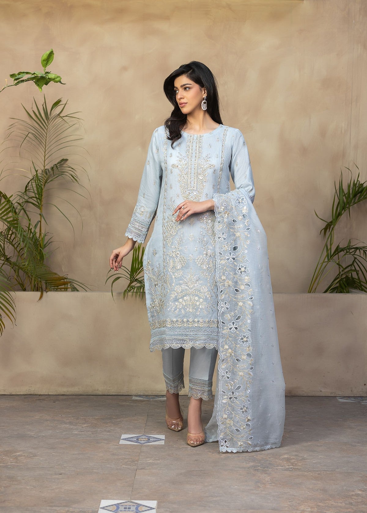 Bin Tayyab (BT006044 LBU) Women 3pcs