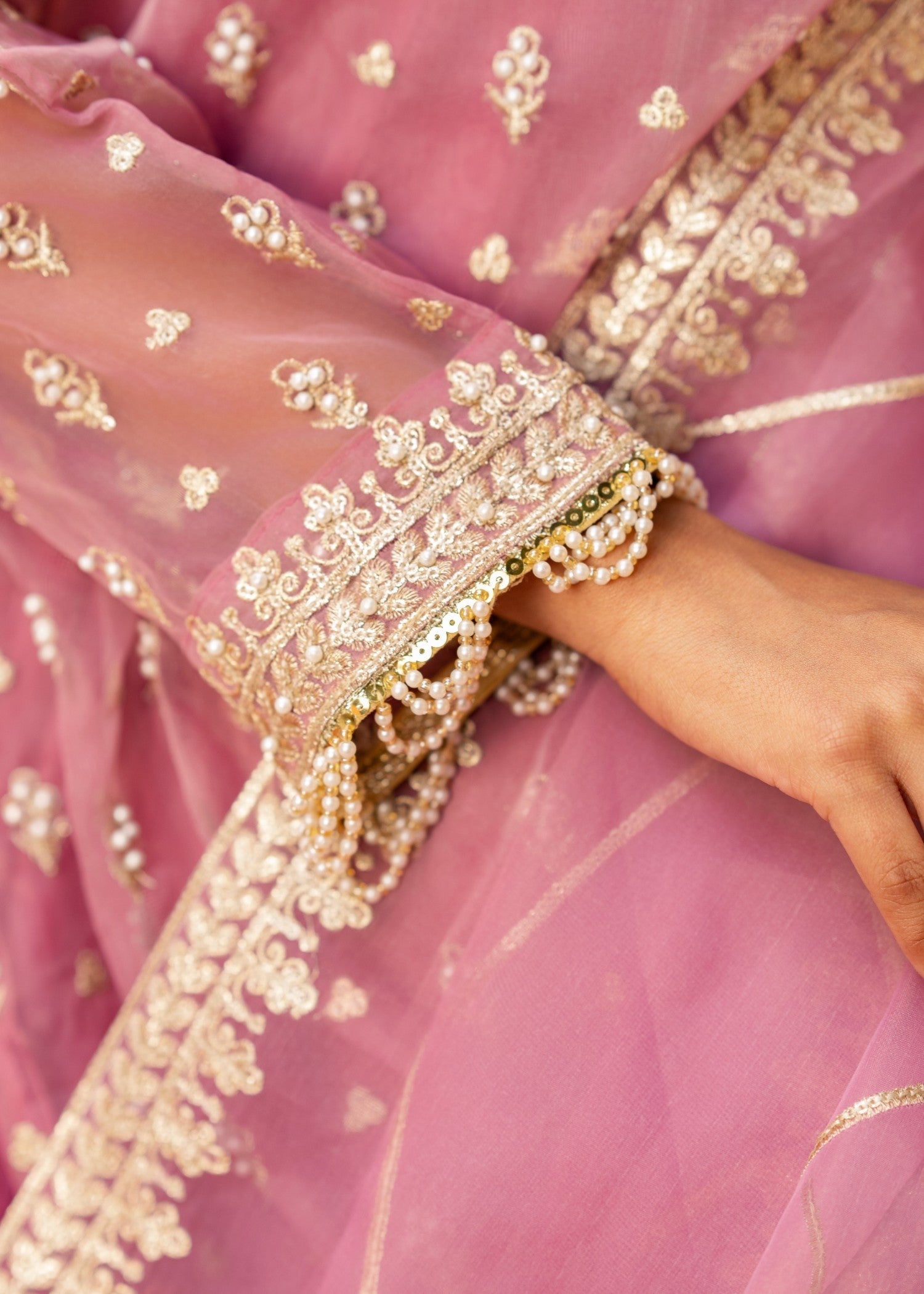 Maira Fashion Pink Sharara Set 05 Women 3pcs