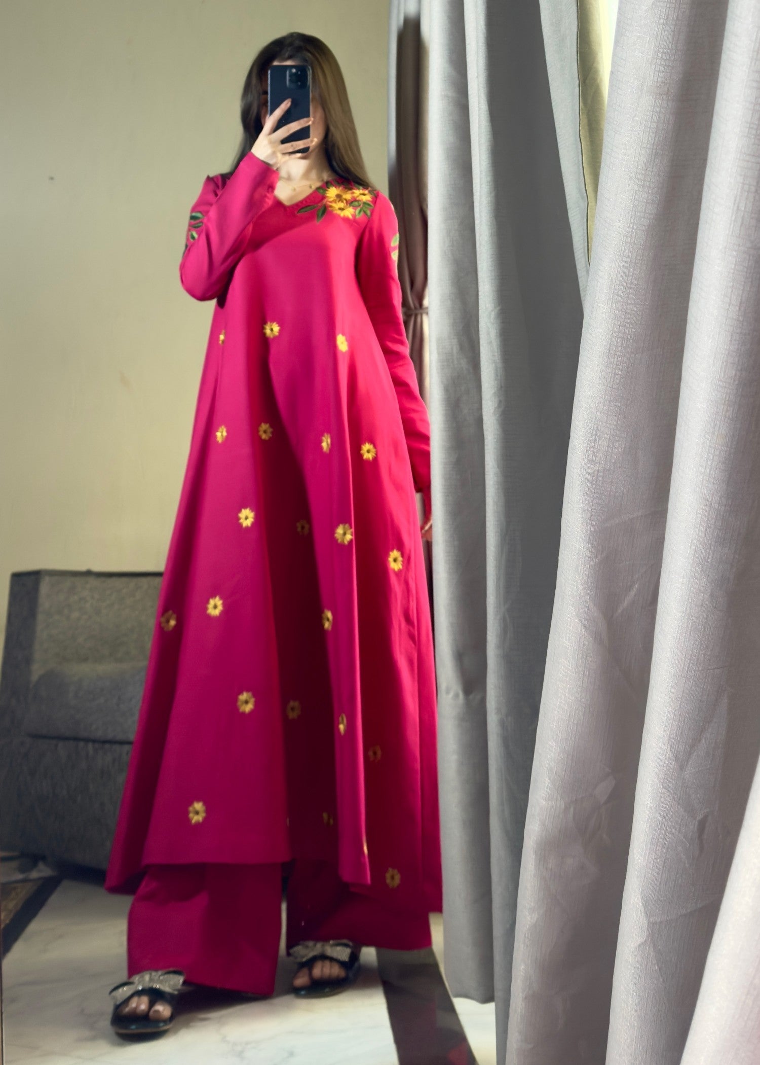 Shades By Abeeha Usman Fuchsia Bloom Women 2pcs