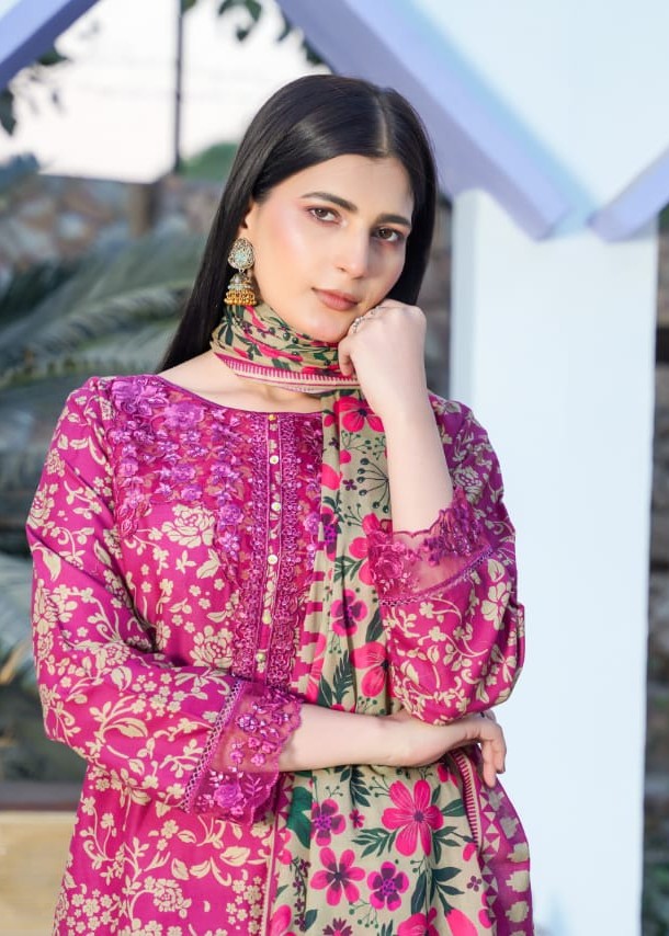 Pehnawa Basics PRINTED LAWN A001 Women 3pcs