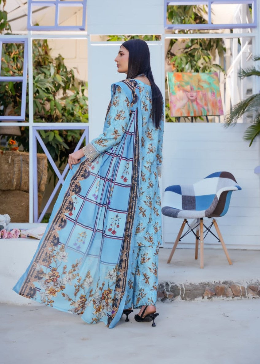 Pehnawa Basics PRINTED LAWN A003 Women 3pcs