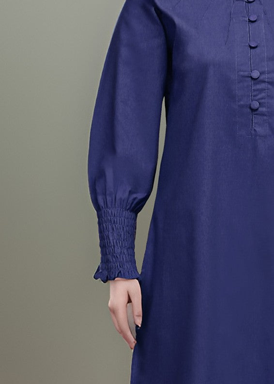 Polkadots Timeless Navy Blue Eastern Kurta Set 13967HG Women 2pcs