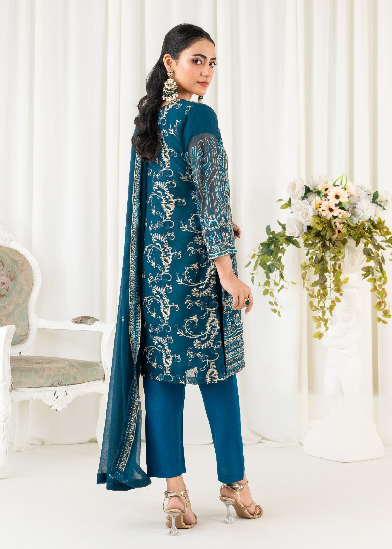 Four Season Boutique BAARISH BLUE Women 3pcs