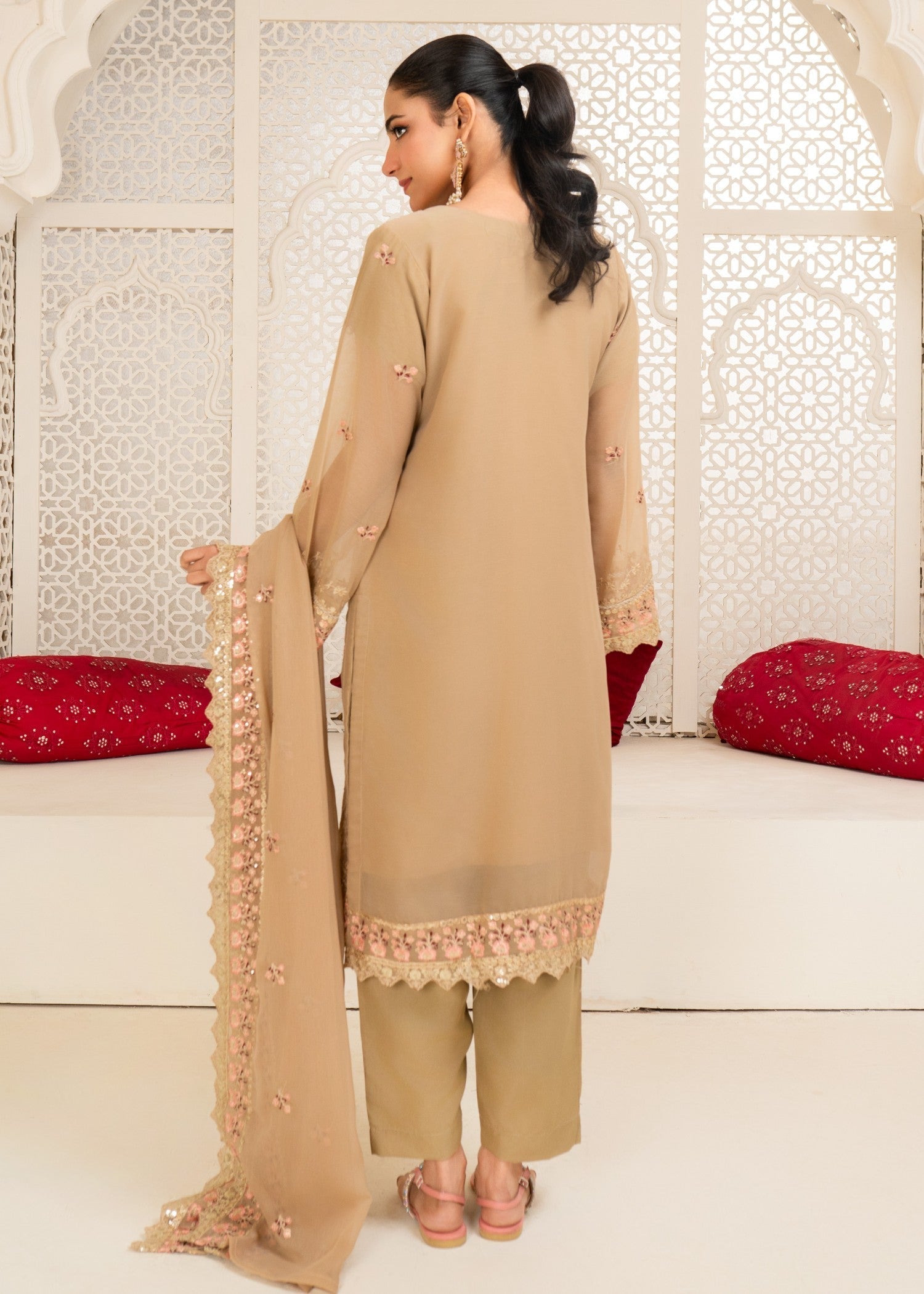 Four Season Boutique CORA CHIFFON BROWN Women 3pcs