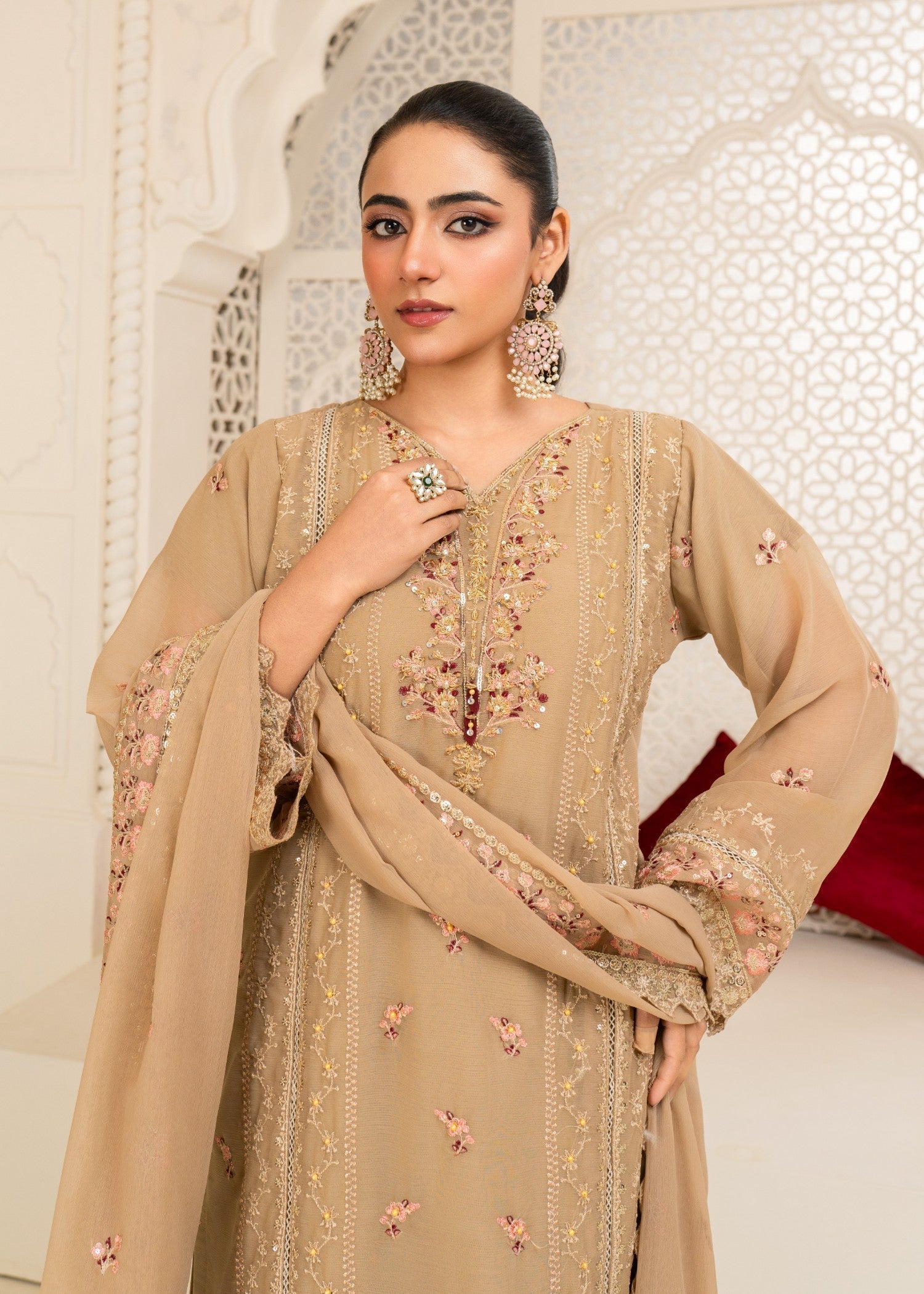 Four Season Boutique CORA CHIFFON BROWN Women 3pcs