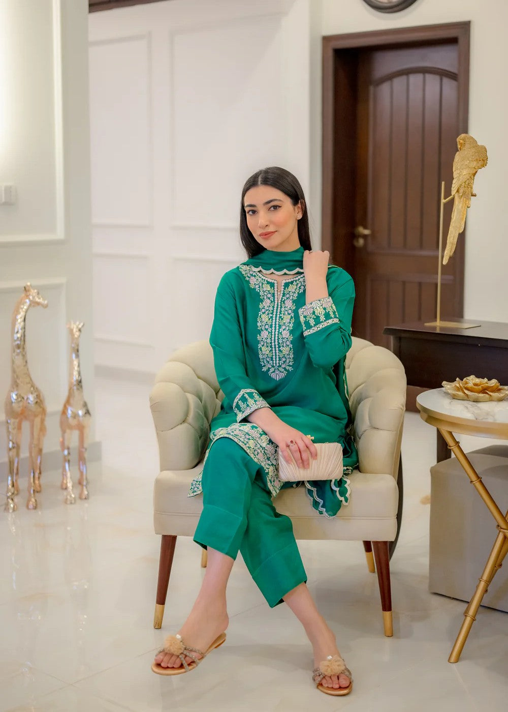 Hues Atelier Green leaf Women 3pcs