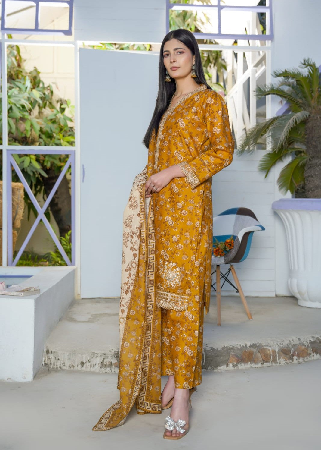 Pehnawa Basics PRINTED LAWN A007 Women 3pcs