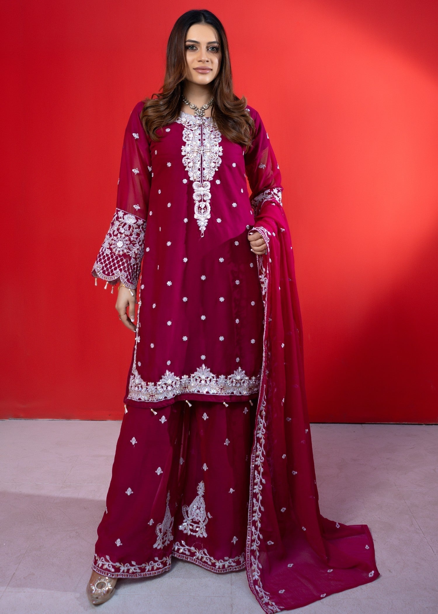 Rangoon Clothing Zehra HotPink Women 3pcs