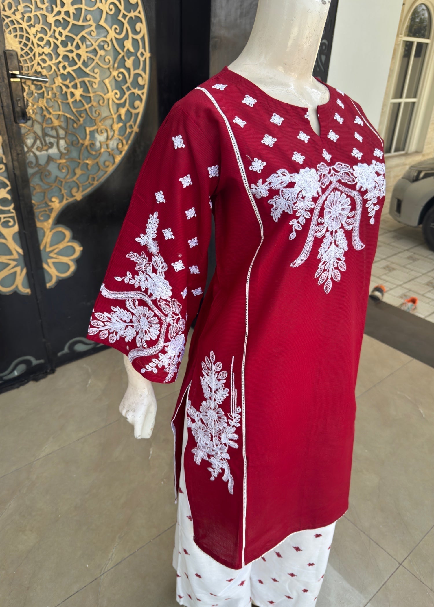 Noir Cotton Stitched (jp52) Mahroon Women 3pcs