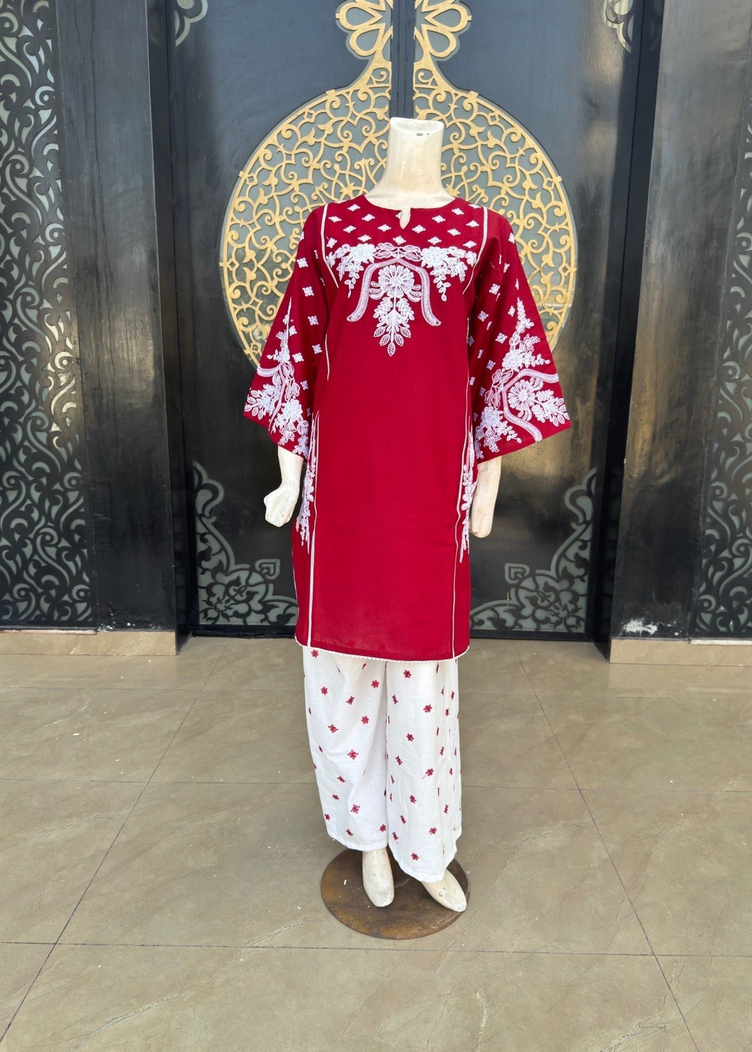 Noir Cotton Stitched (jp52) Mahroon Women 3pcs