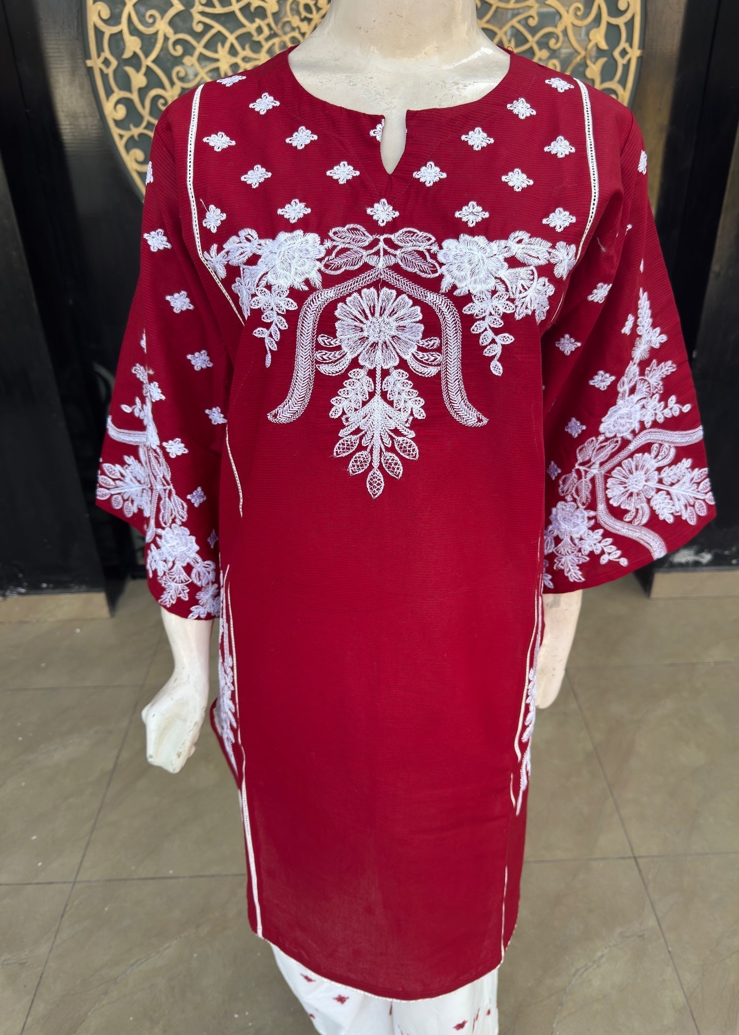 Noir Cotton Stitched (jp52) Mahroon Women 3pcs