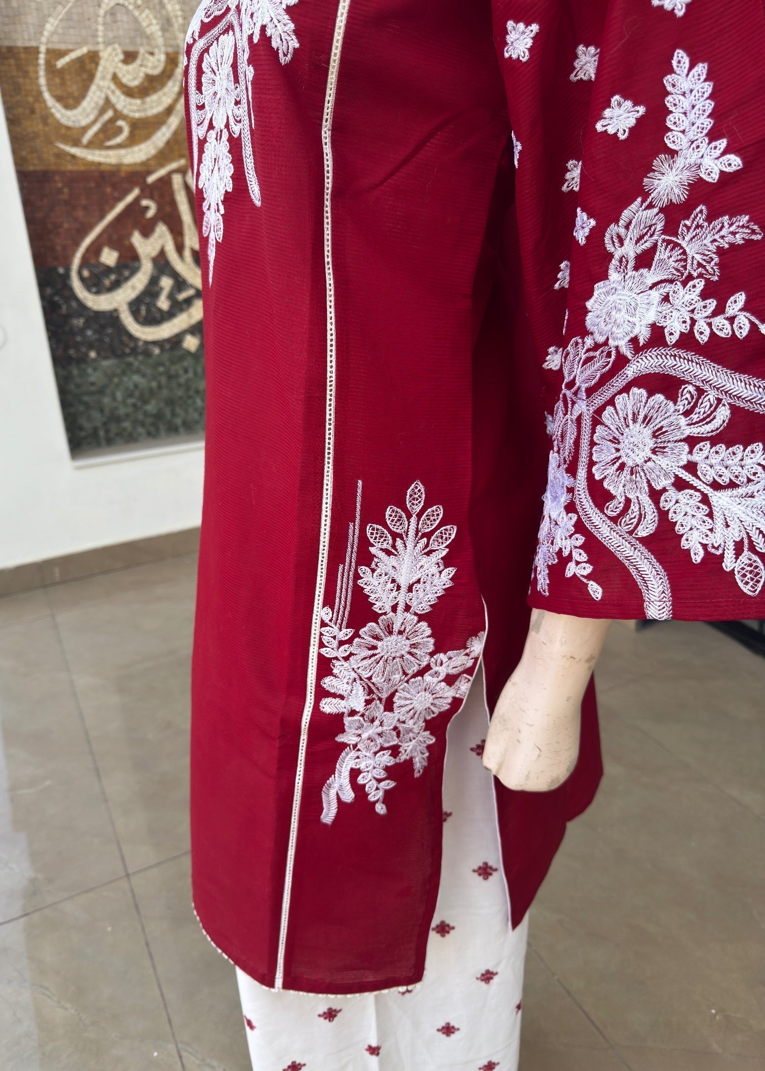 Noir Cotton Stitched (jp52) Mahroon Women 3pcs