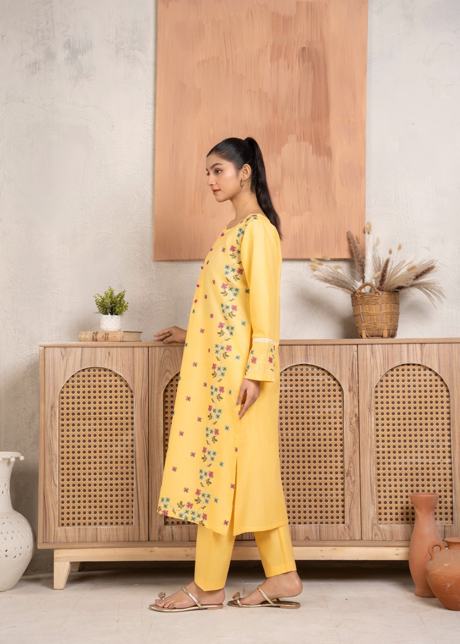 Abeera Elegance Redefined – Premium Embroidered Cotton Suits (Art No. AB 007) Women 2pcs