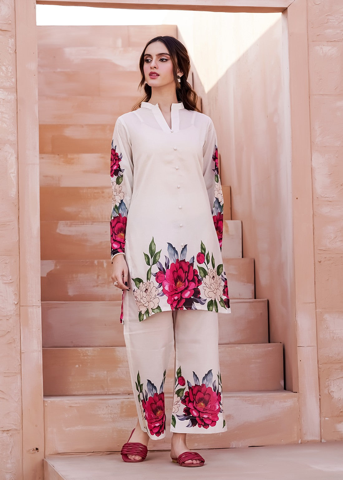 Zeyorah Peony Women 2pcs