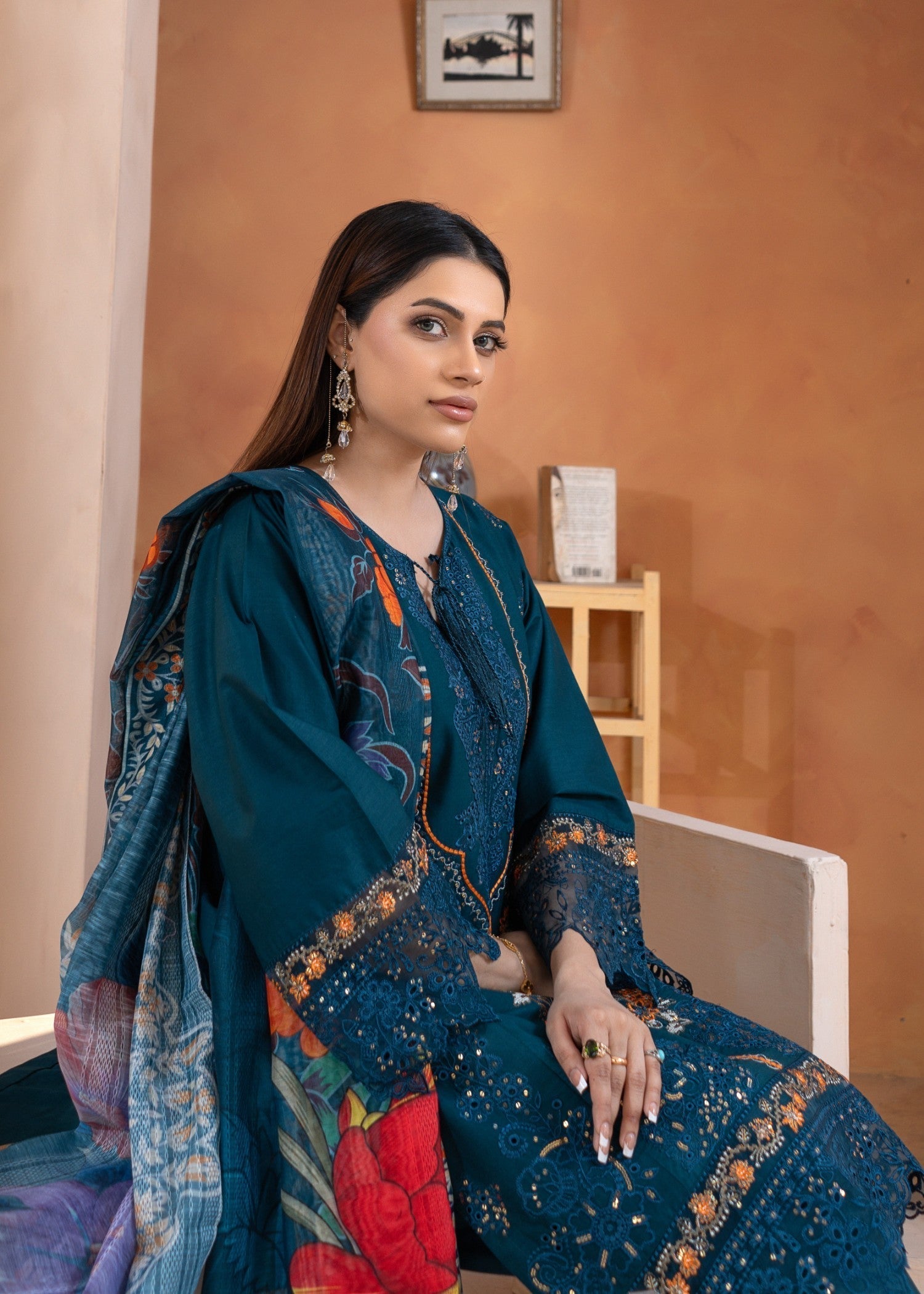 Rangoon Clothing Momina Peacock Women 3pcs