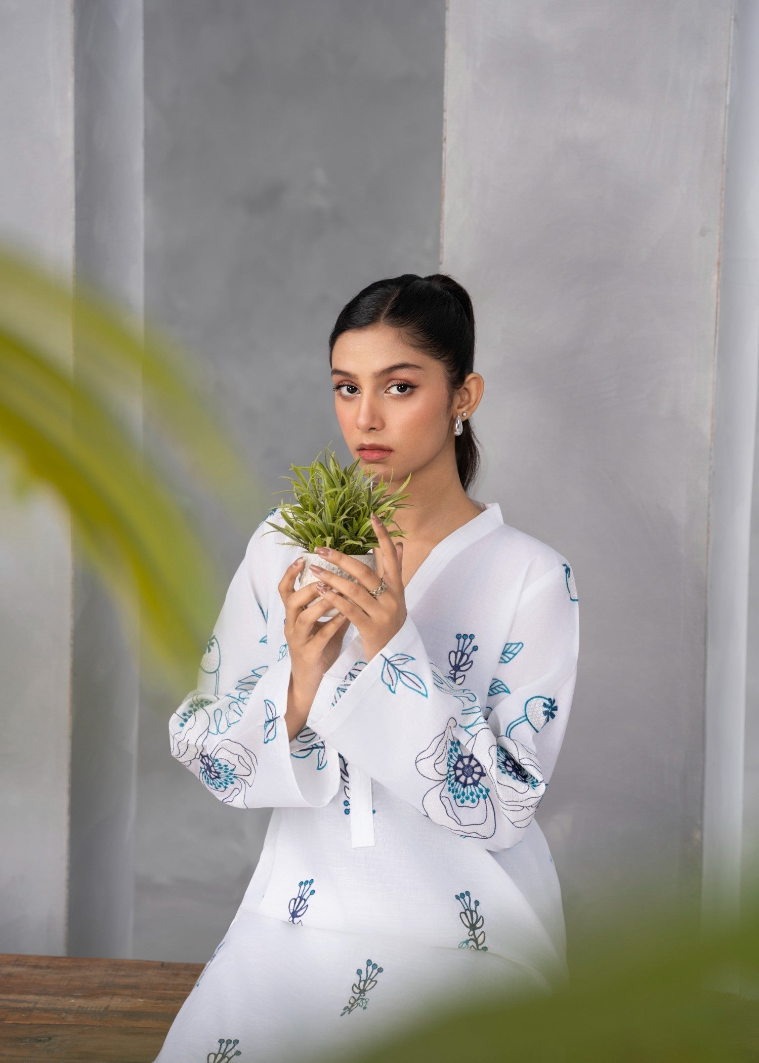 Abeera Classic Charm – Luxurious Cotton Embroidered Collection (Art No. AB 18) Women 2pcs