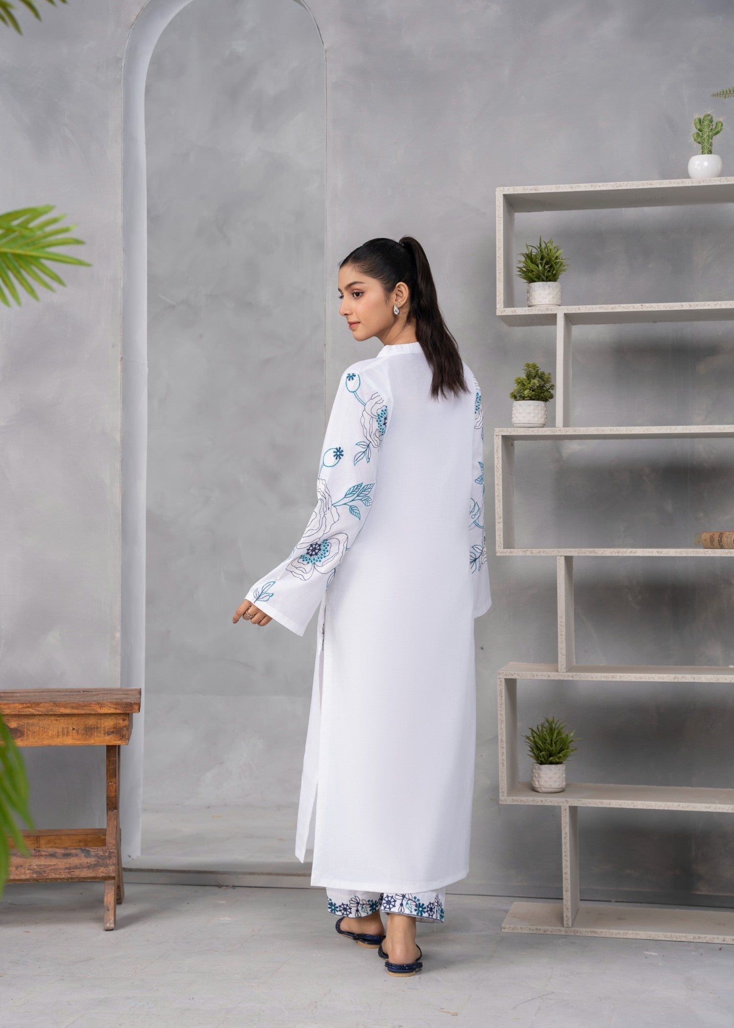 Abeera Classic Charm – Luxurious Cotton Embroidered Collection (Art No. AB 18) Women 2pcs