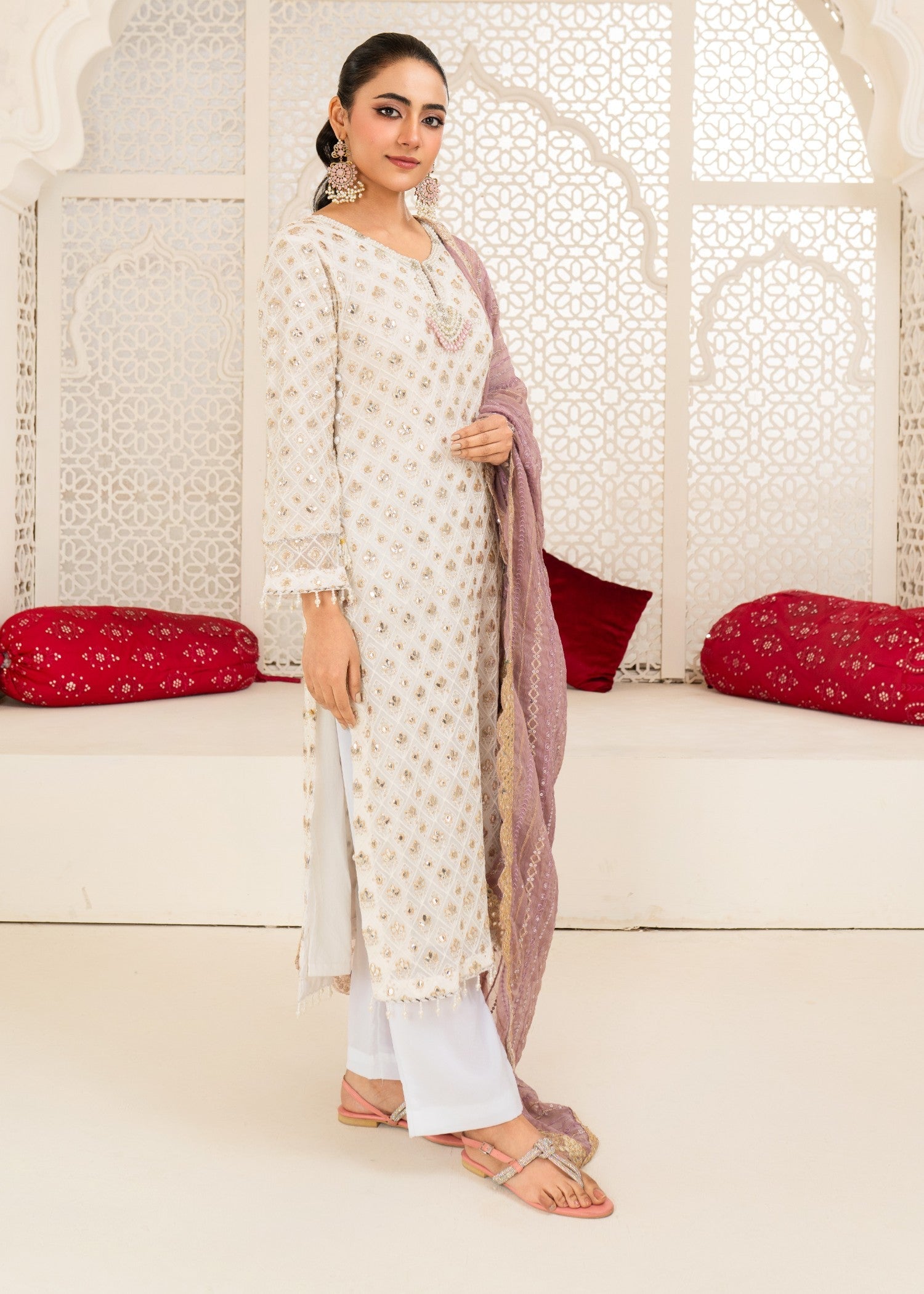 Four Season Boutique FOIL WORK LAVENDER Women 3pcs