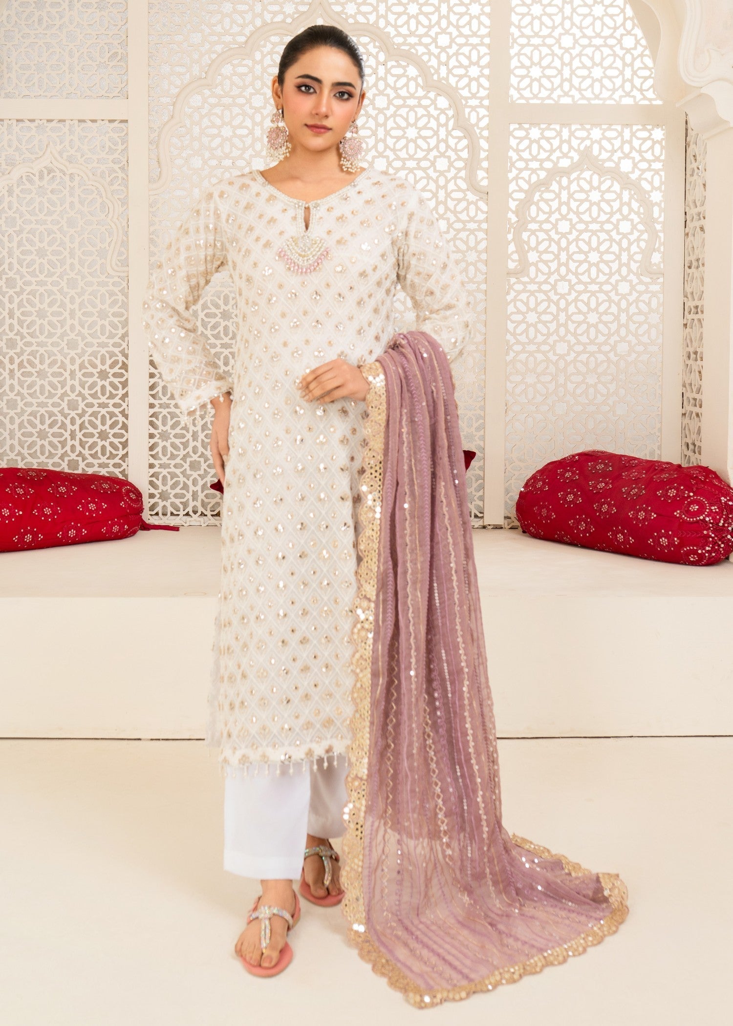 Four Season Boutique FOIL WORK LAVENDER Women 3pcs