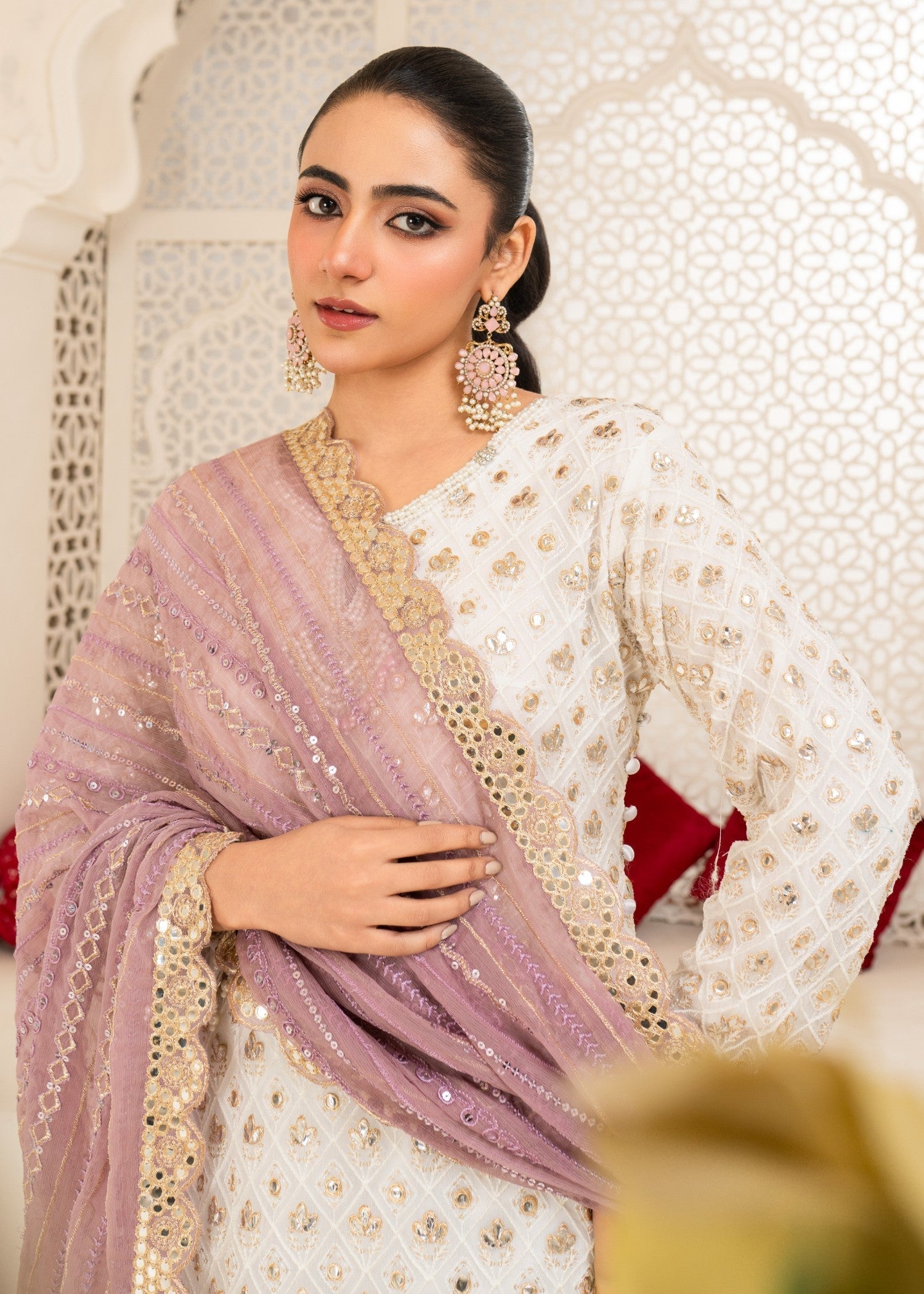 Four Season Boutique FOIL WORK LAVENDER Women 3pcs