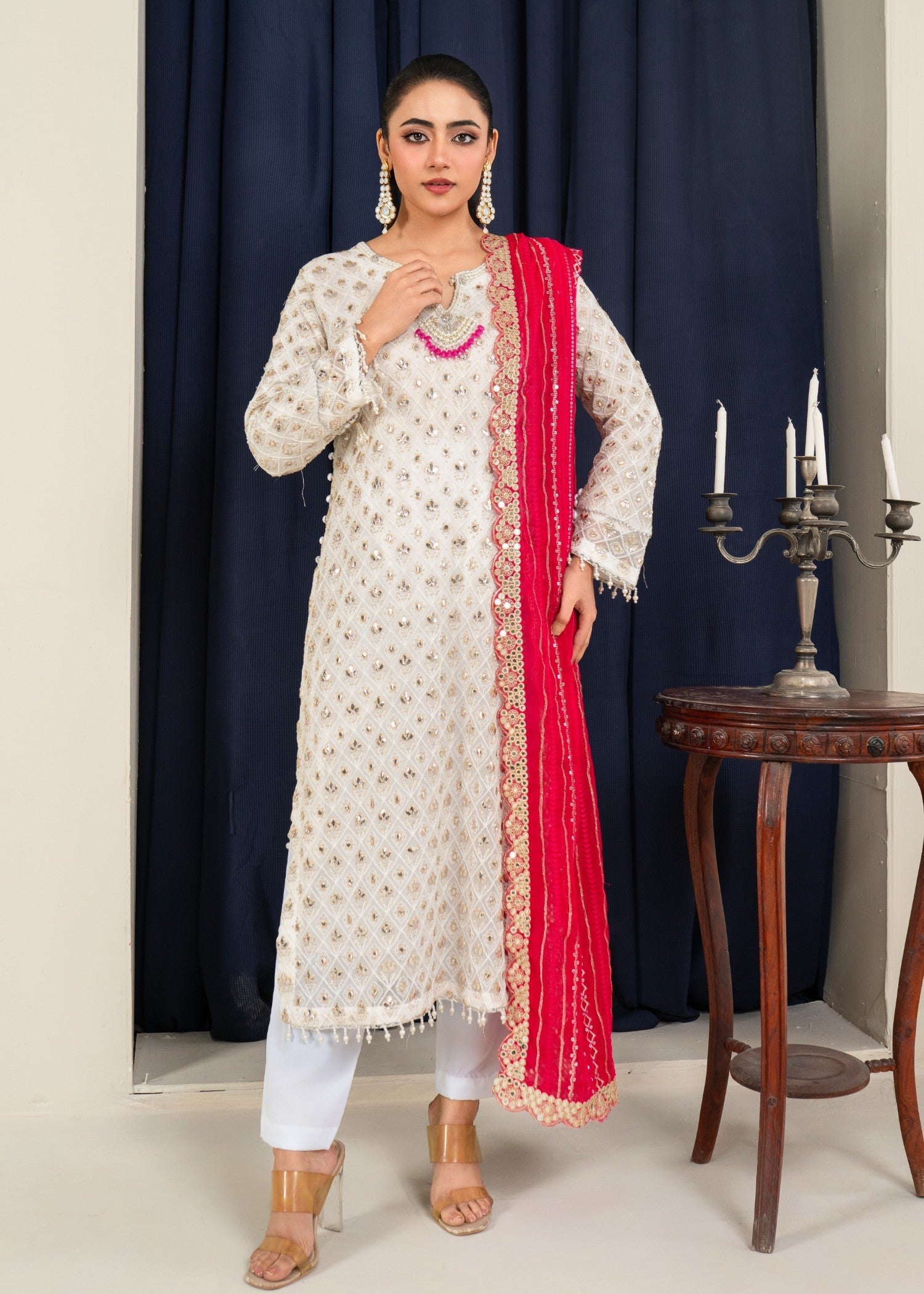 Four Season Boutique FOIL WORK HOTPINK Women 3pcs