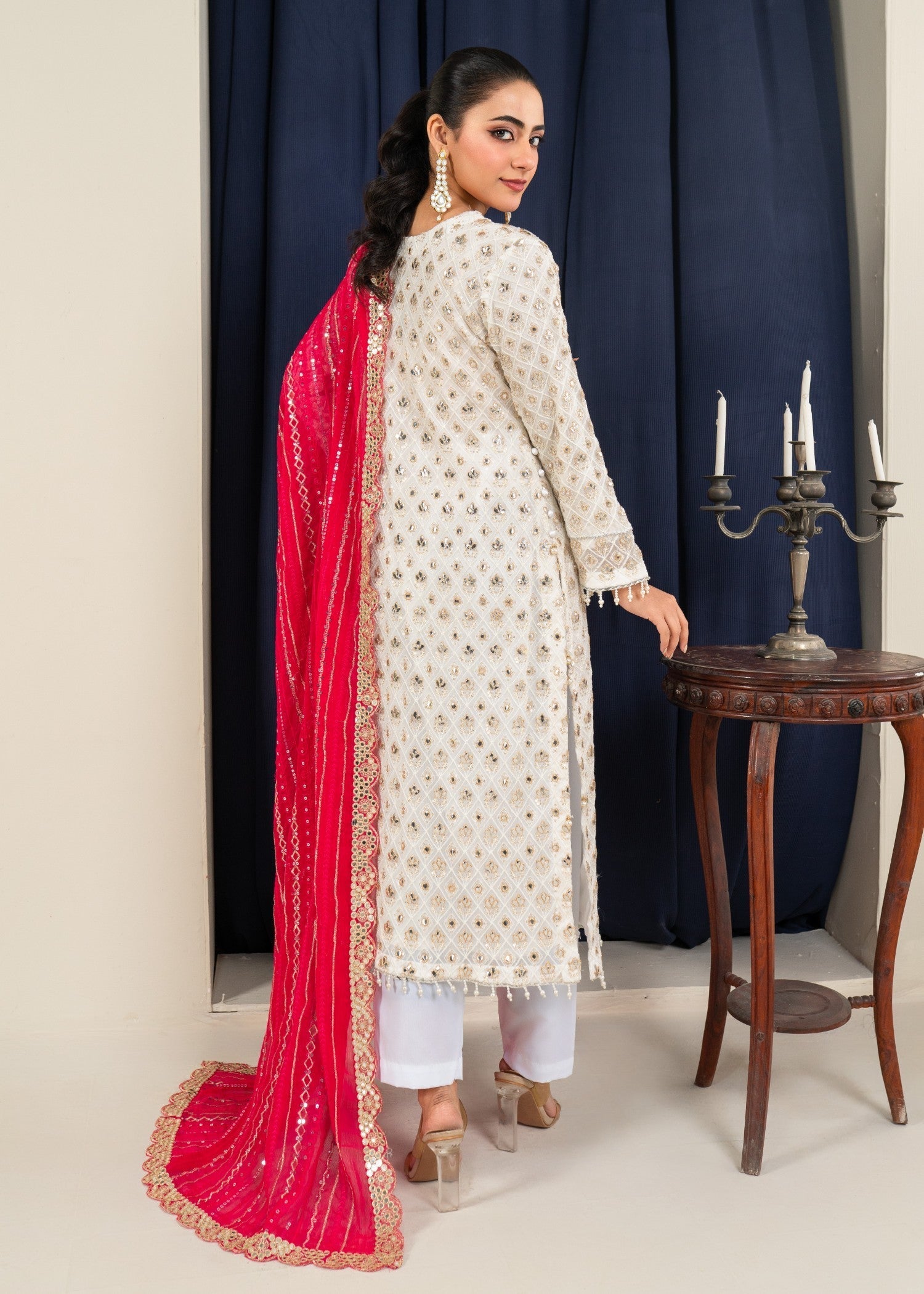 Four Season Boutique FOIL WORK HOTPINK Women 3pcs