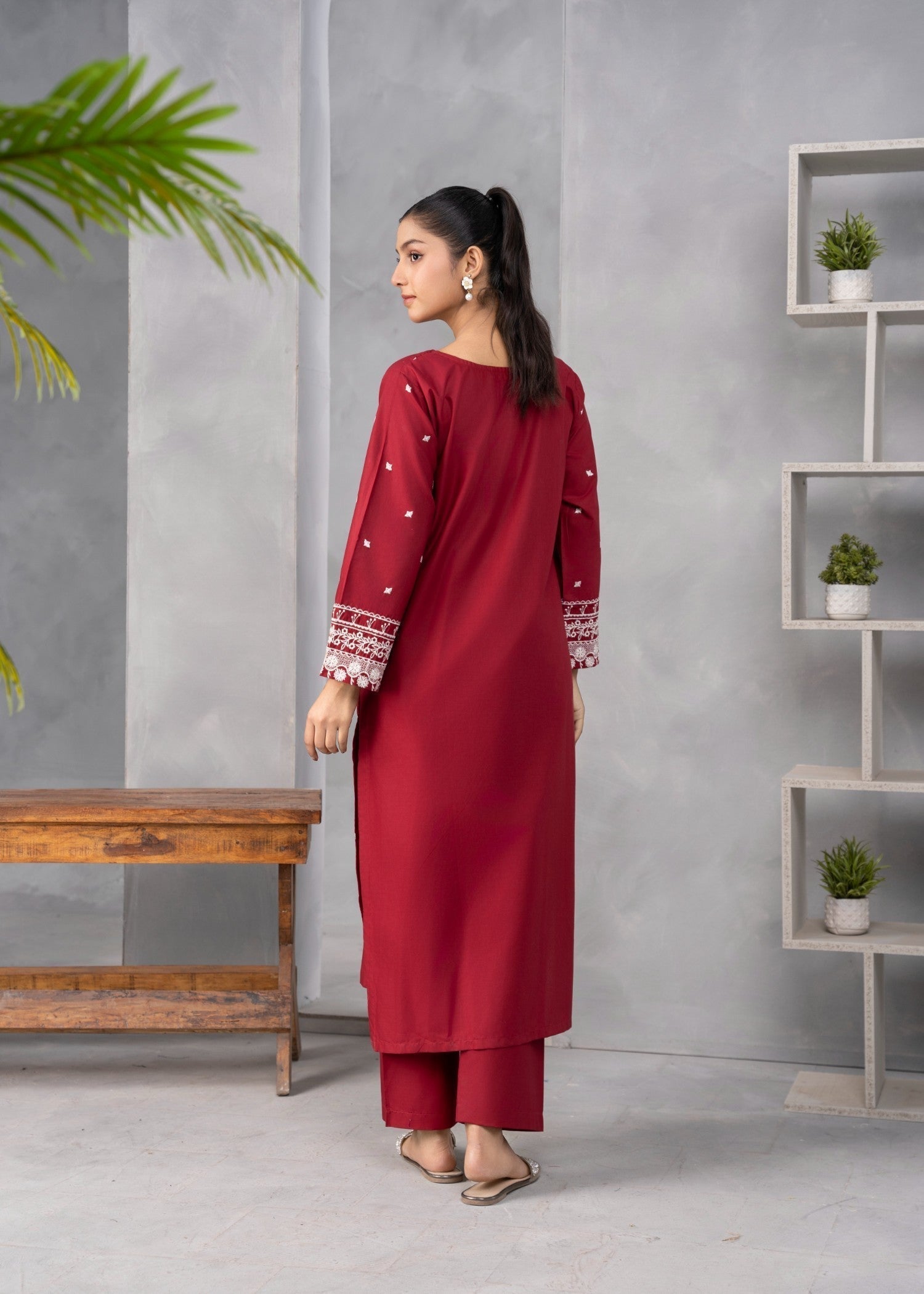 Abeera Art No. AB 36 – Royal Essence: Embroidered Cotton Suit Women 2pcs