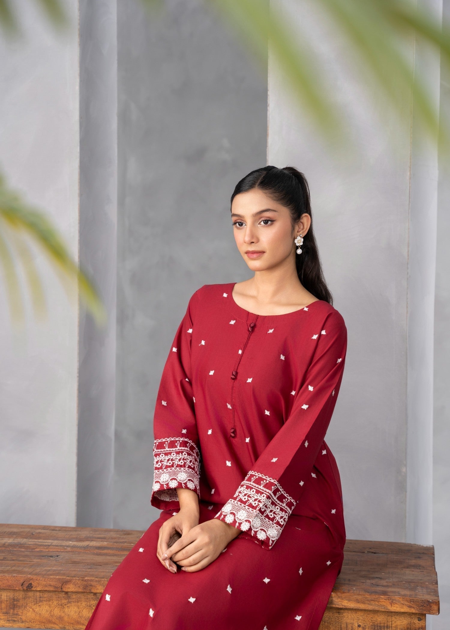 Abeera Art No. AB 36 – Royal Essence: Embroidered Cotton Suit Women 2pcs