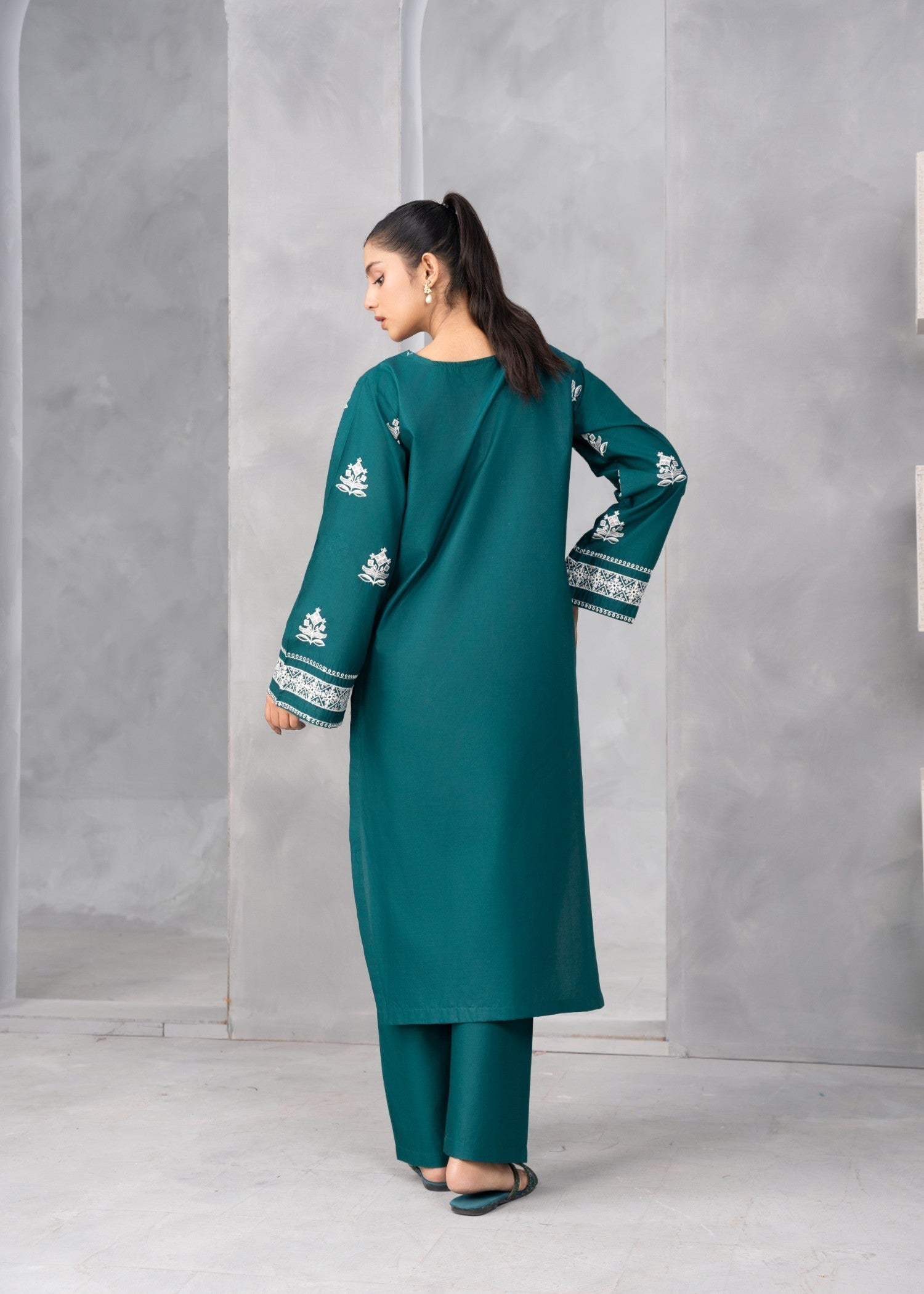 Abeera Art No. XYZ 65 – Refined Beauty: Embroidered Cotton Women 2pcs